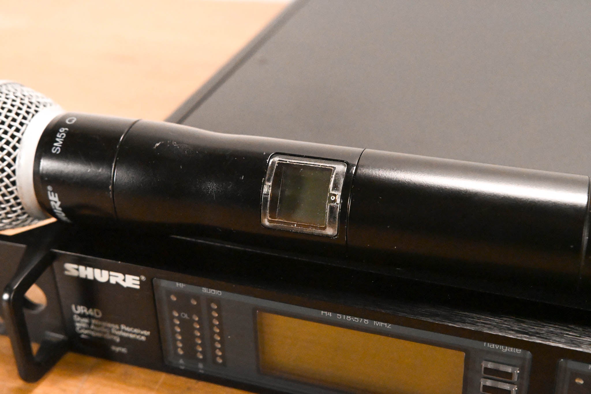 Shure UR4D Wireless Receiver w/ UR2/SM58 Handheld Transmitter - H4 Band
