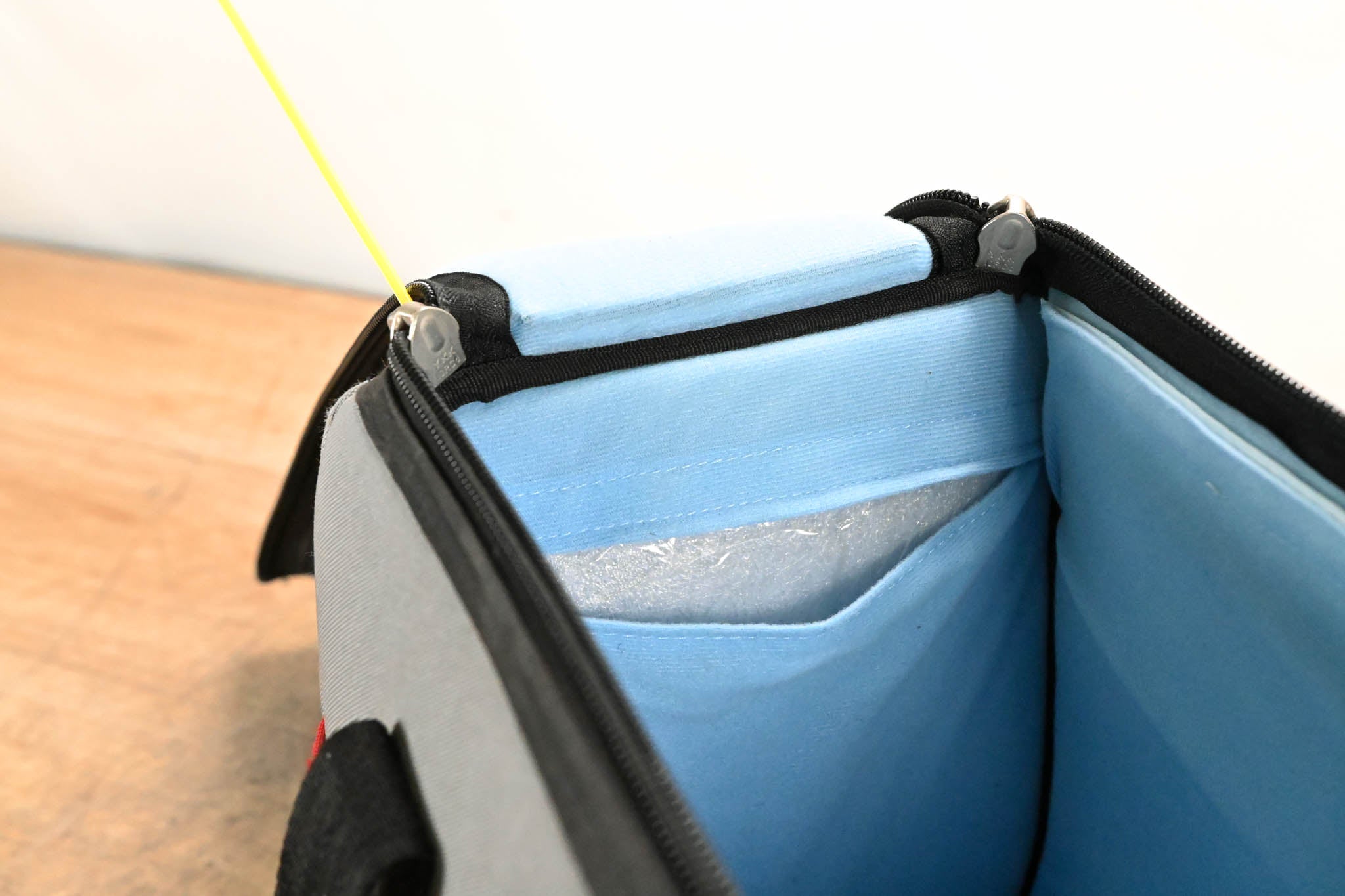 Impact Camera Bag Gray/Black with Red Trim (15" × 7" × 10")