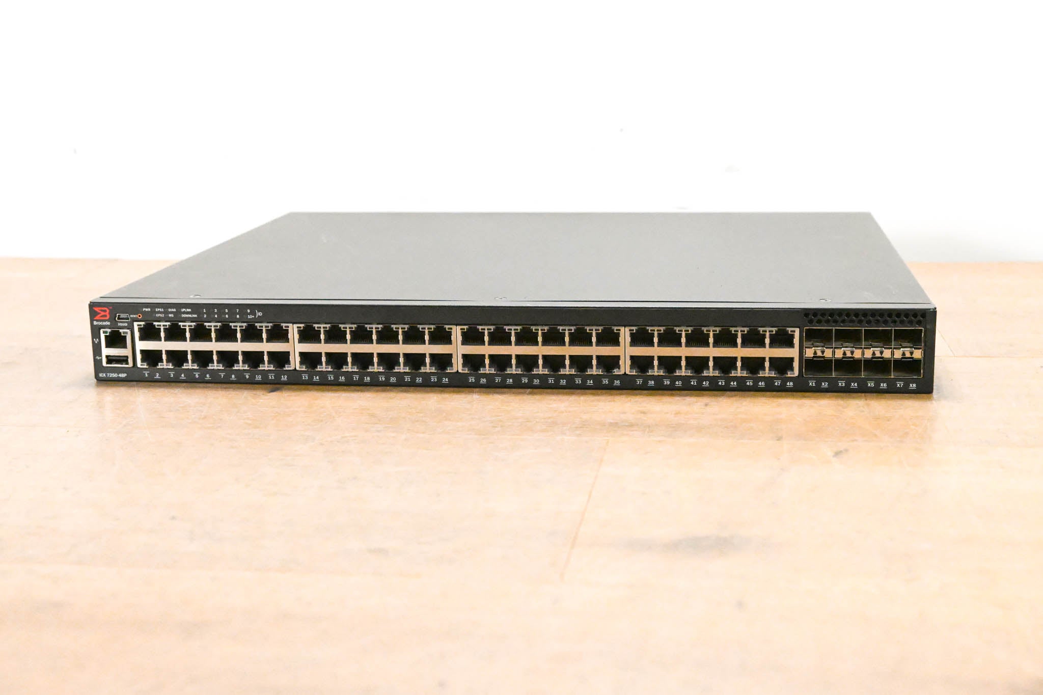 Brocade ICX 7250-48P-2X10G 10/100/1000 48-Port PoE+ Switch