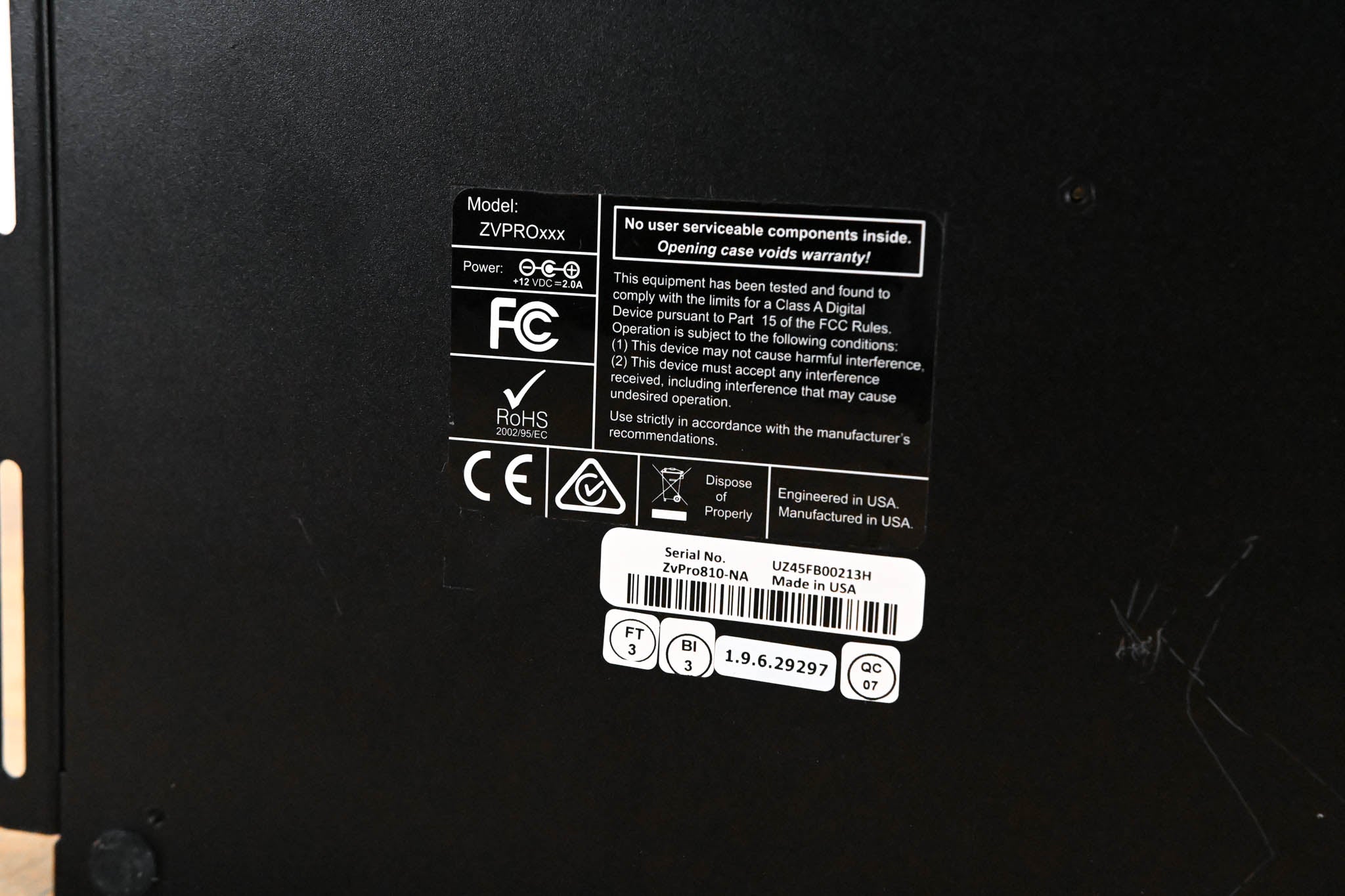 ZeeVee ZvPro810-NA HDMI Encoder / QAM Modulator (NO POWER SUPPLY)