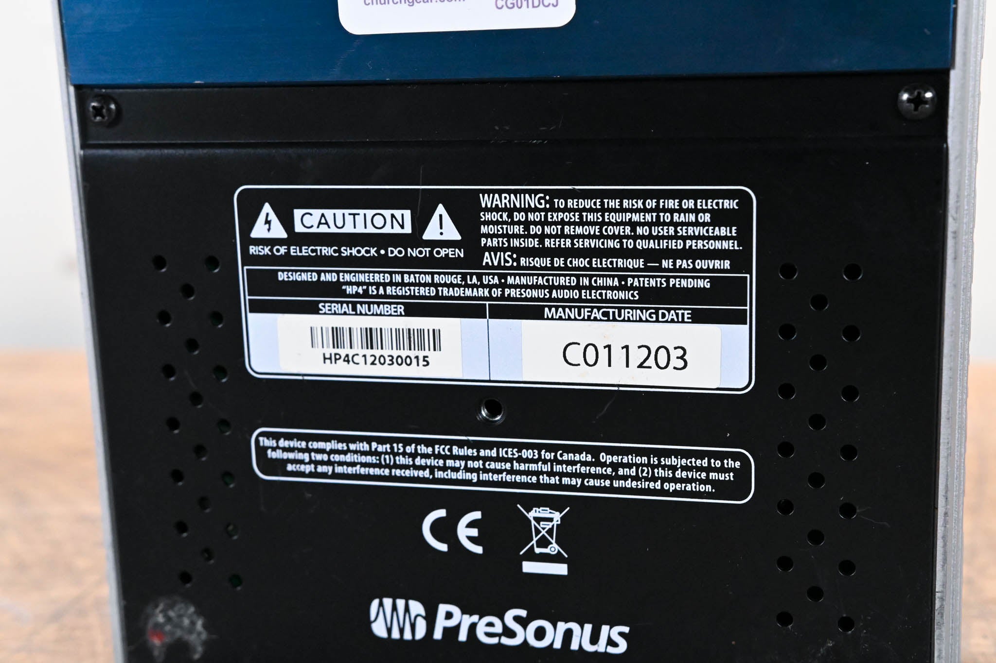 PreSonus HP4 4-Channel Headphone Amplifier (NO POWER SUPPLY)