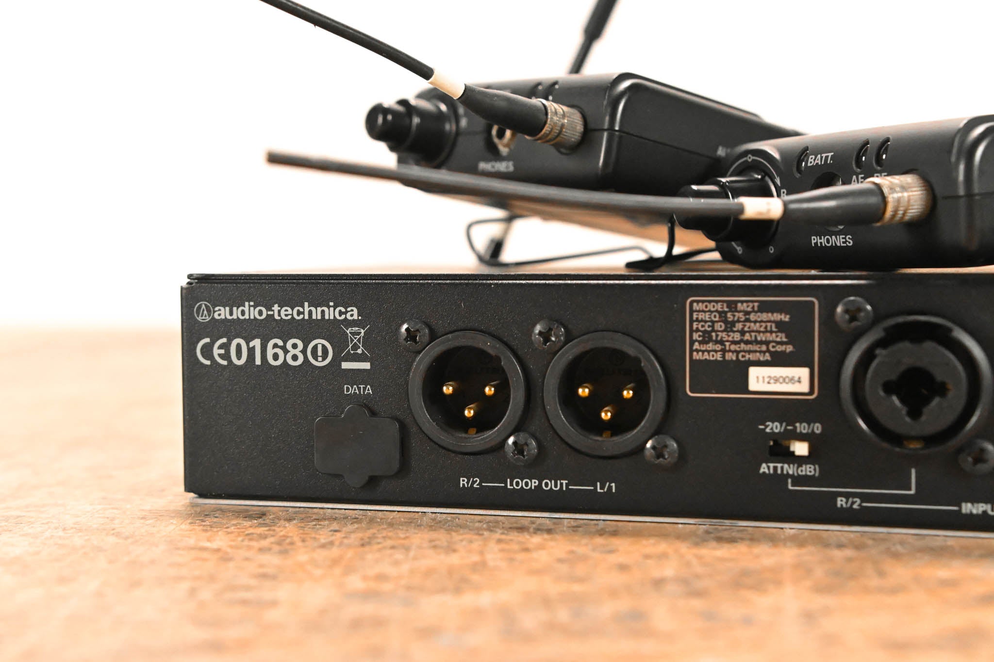Audio-Technica M2 Wireless IEM System w/ 2 Bodypacks 575-608 MHz NO PSU