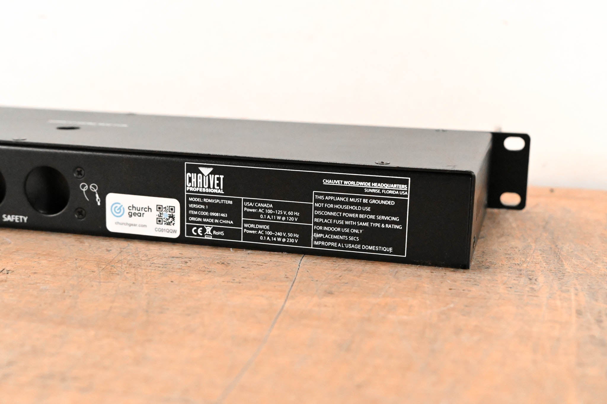 Chauvet RDMX Splitter 8 DMX / RDM Opto-Splitter