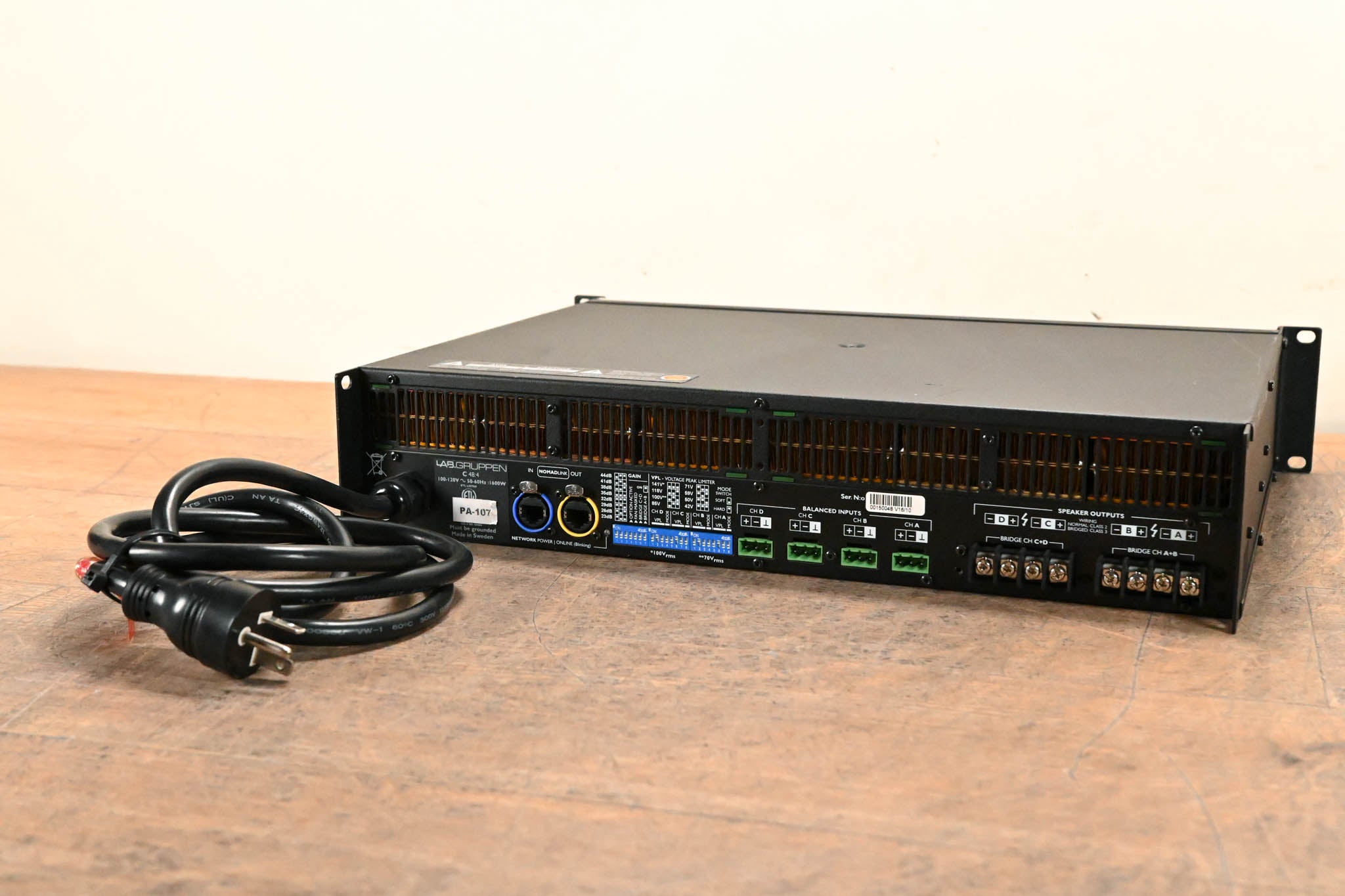 Lab Gruppen C 48:4 4800W 4-Channel Power Amplifier