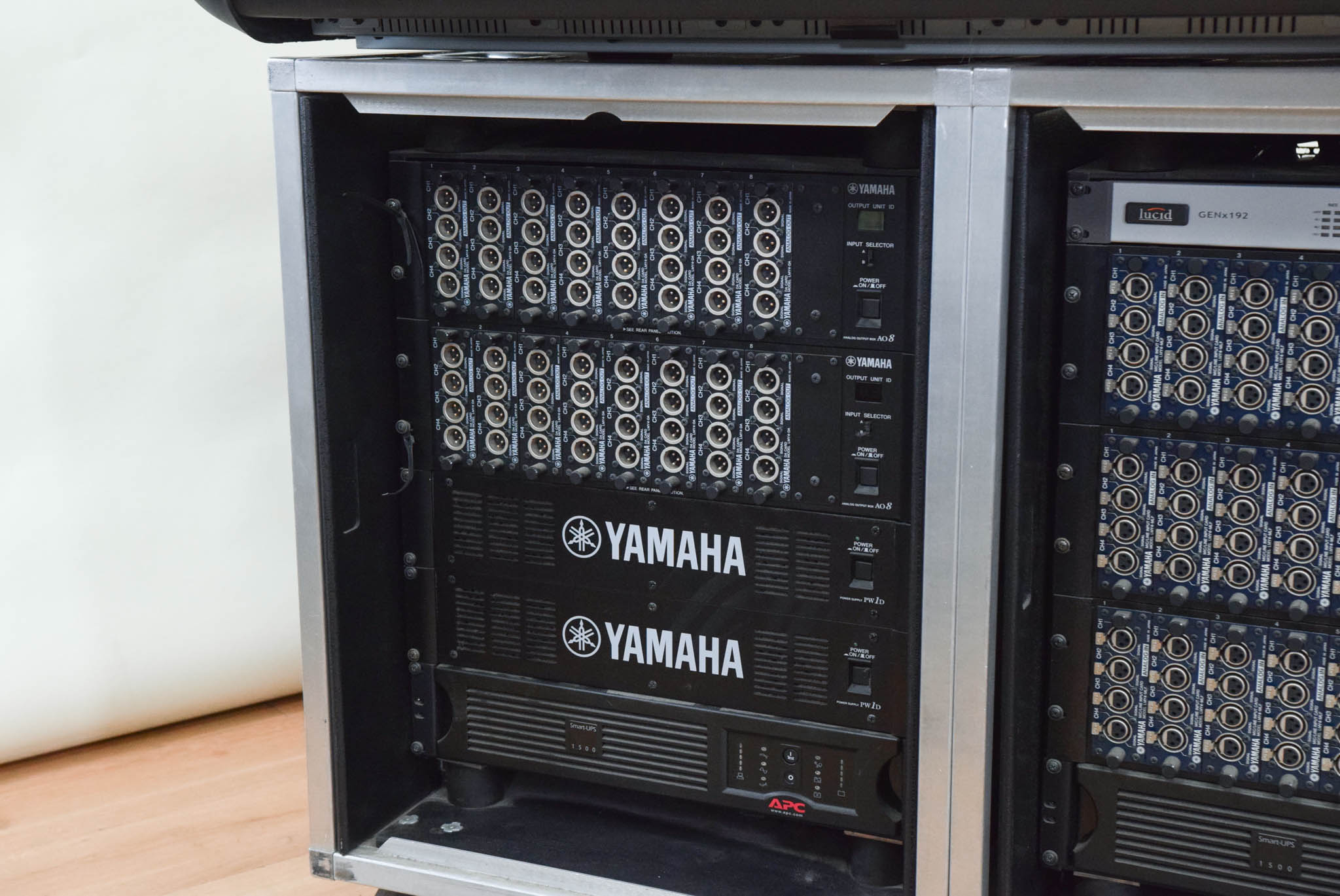 Yamaha PM1DV2 VCM with I/O, Master Clock, and Backup Power Supplies