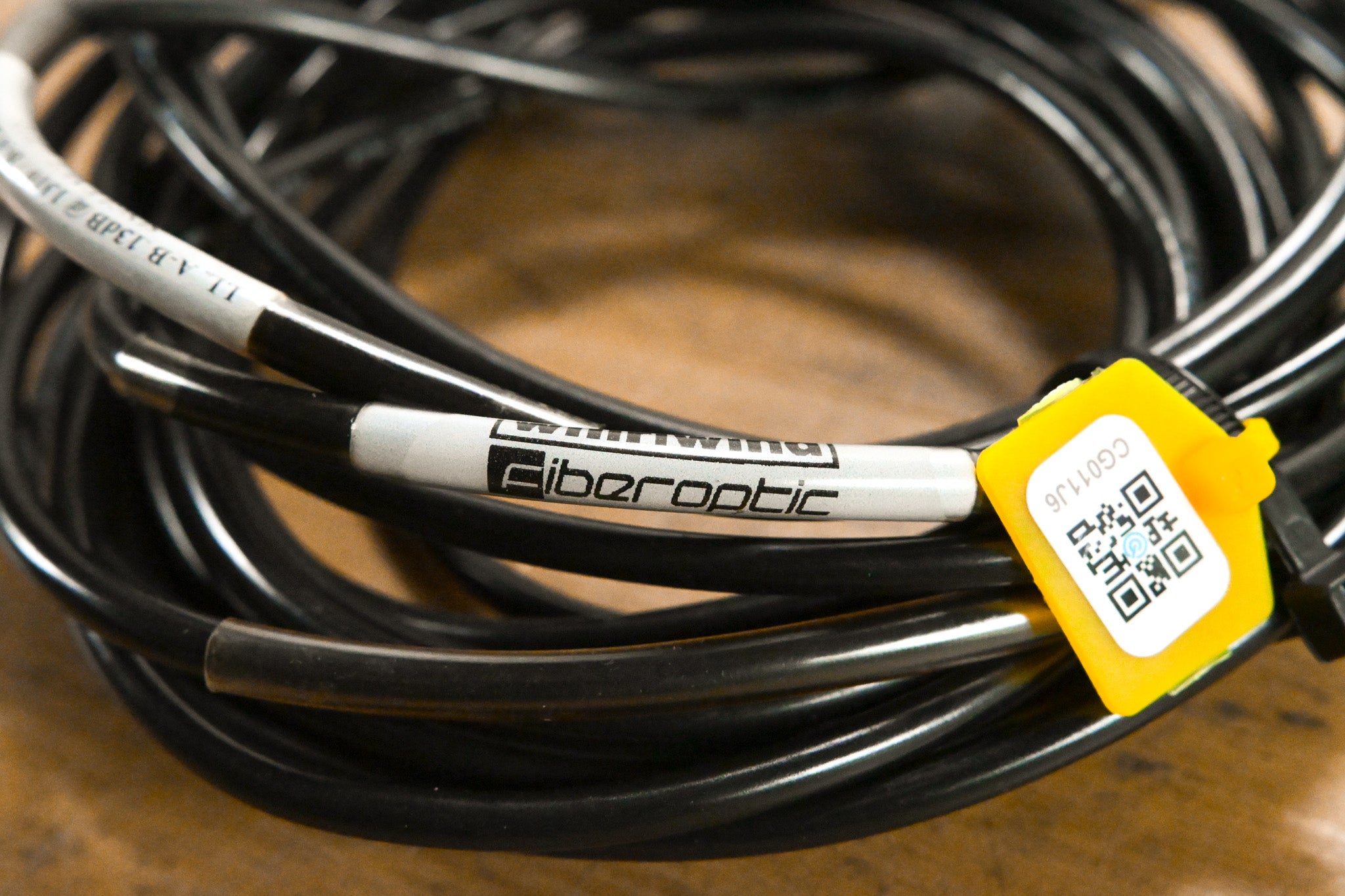 Whirlwind opticalCON DUO Single Mode Tactical Fiber Optic Cable - 25'