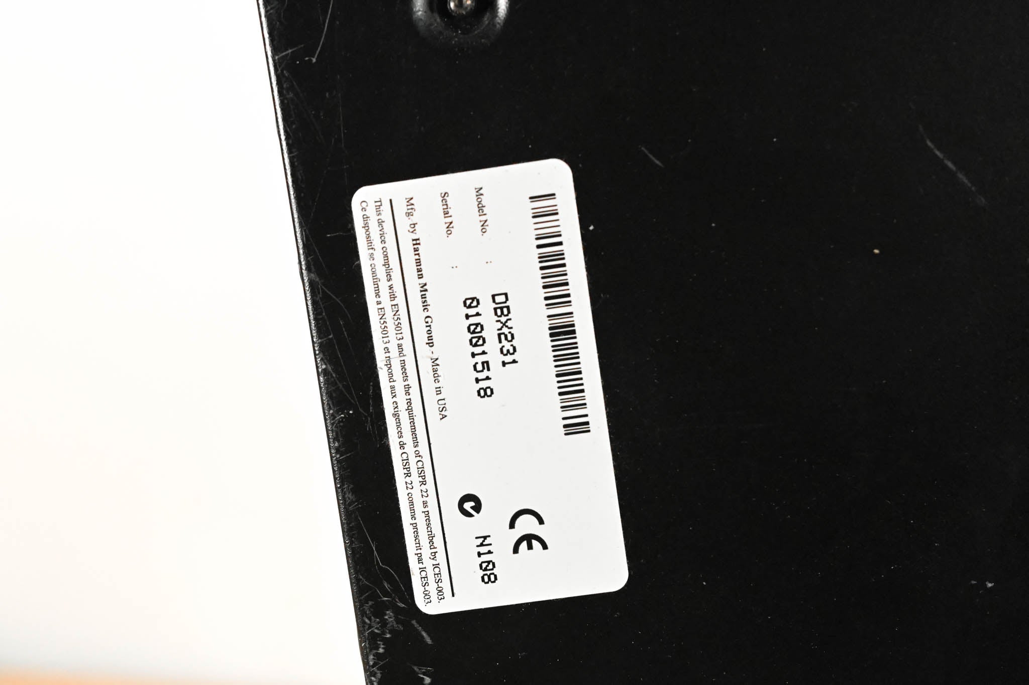 dbx 231 Dual-Channel 31-Band Graphic Equalizer