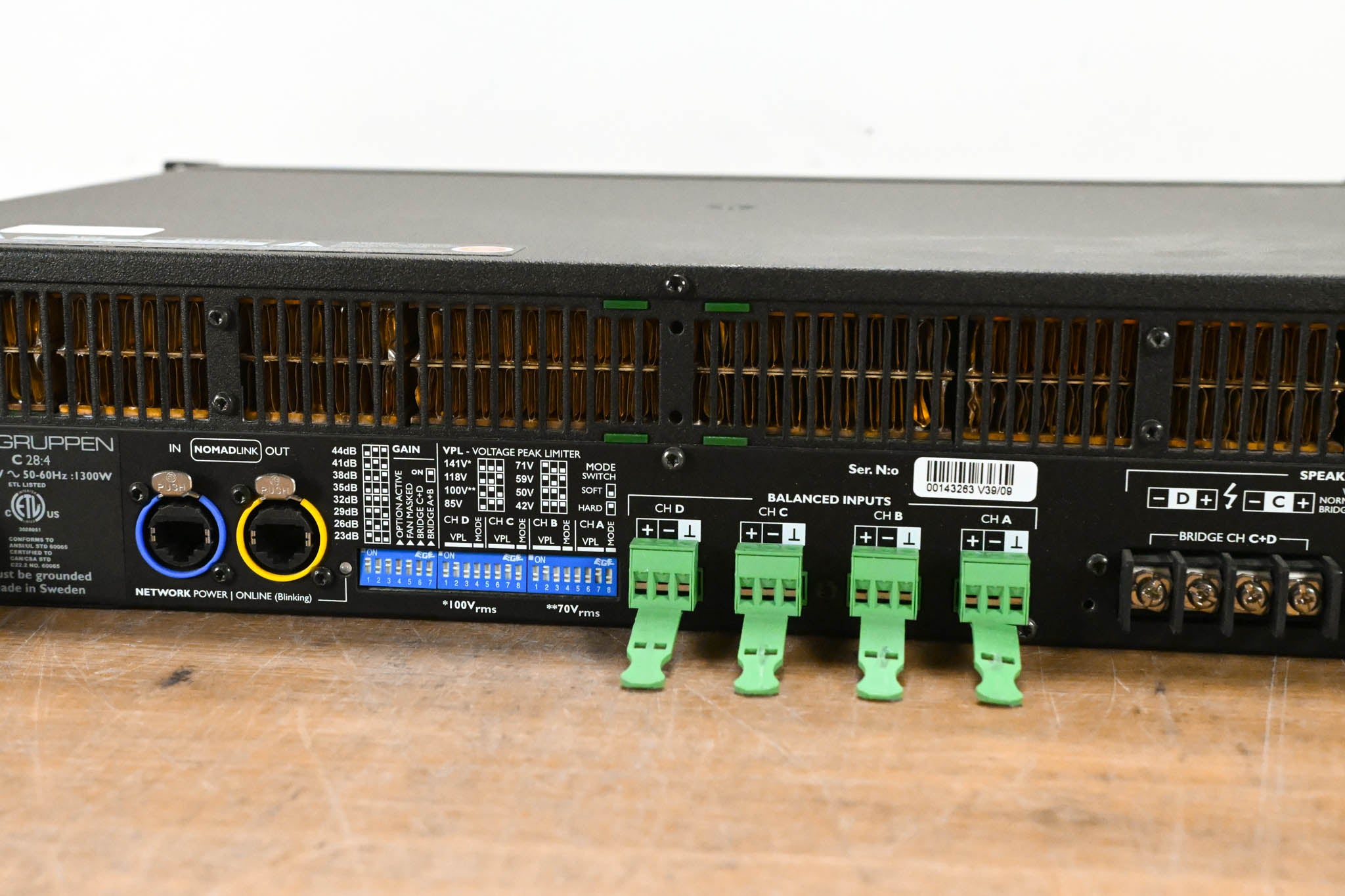 Lab Gruppen C 28:4 2800W 4-Channel Power Amplifier