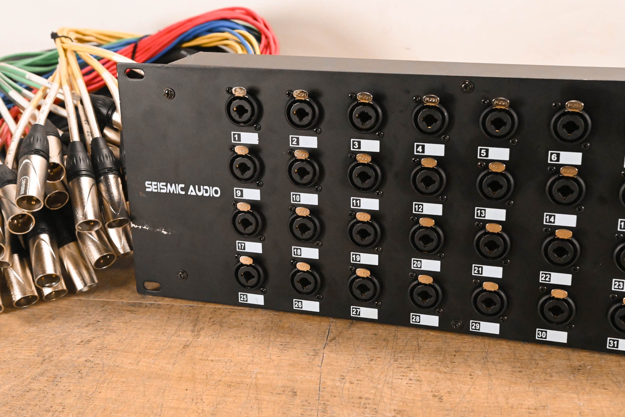 Seismic Audio SARMSS-32x1515 - 32-CH XLR TRS Combo Splitter Snake Cable