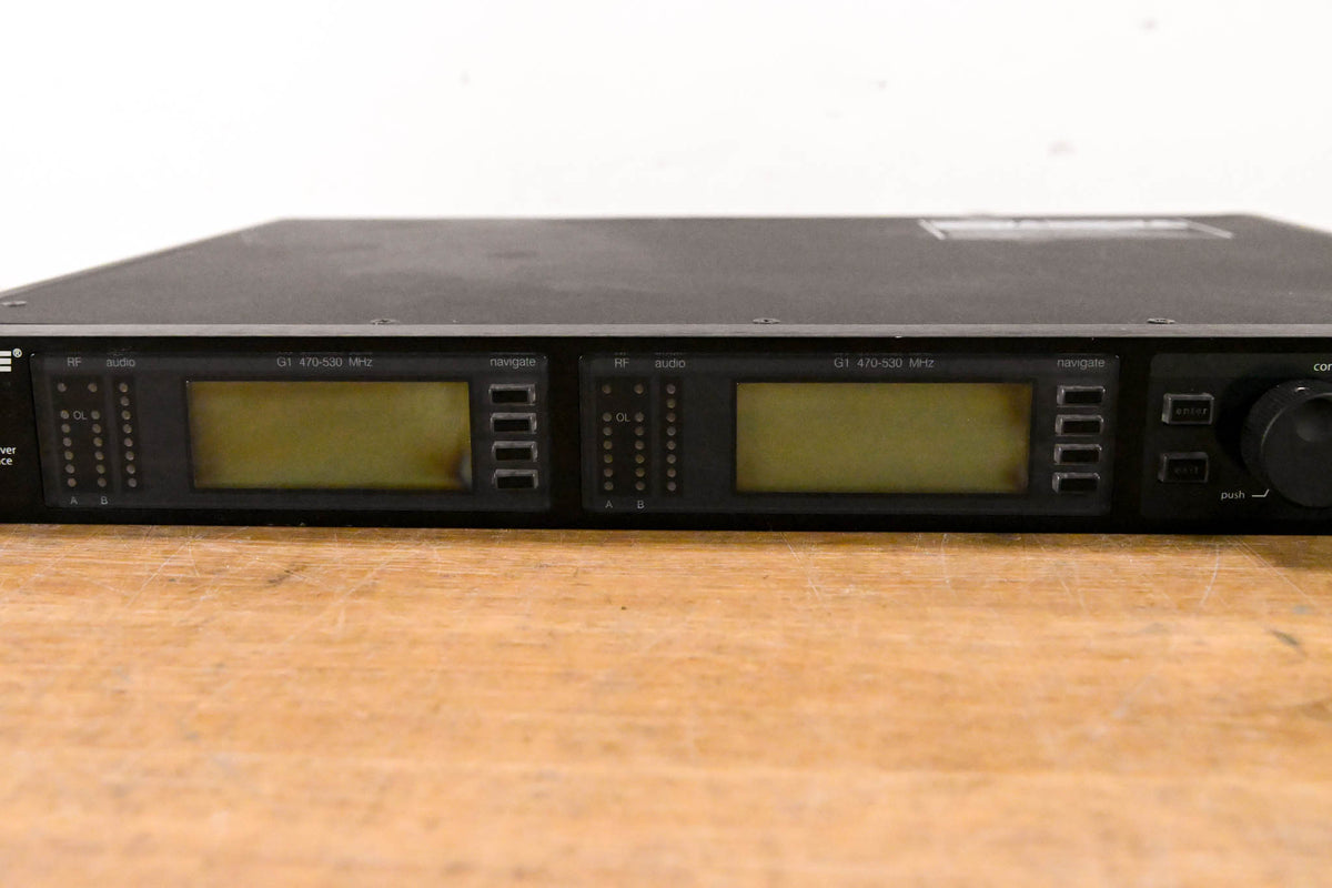 Shure UR4D+ Dual-Channel Wireless Receiver - G1 Band: 470-530 MHz