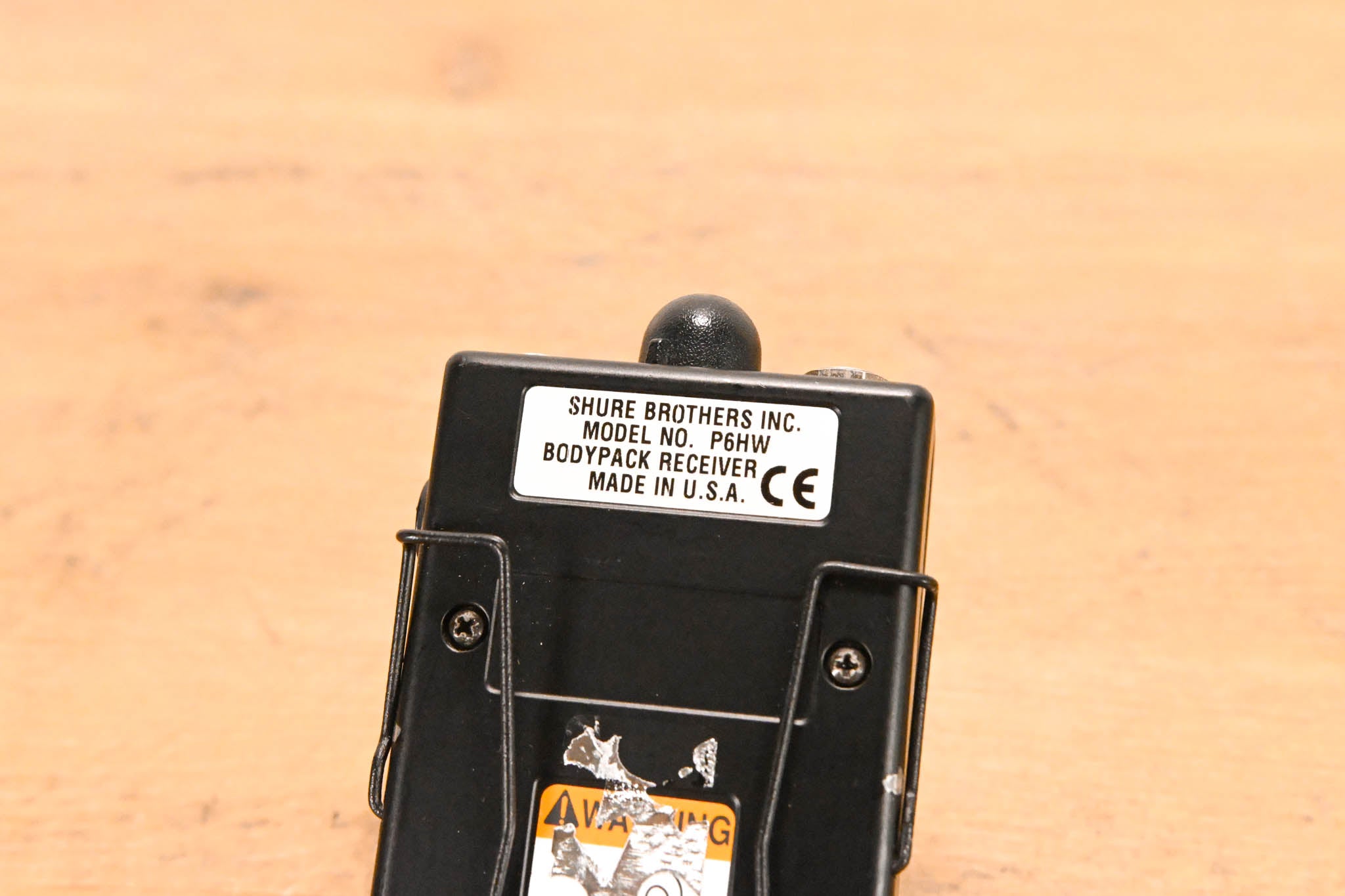Shure P6HW Wired Bodypack Receiver