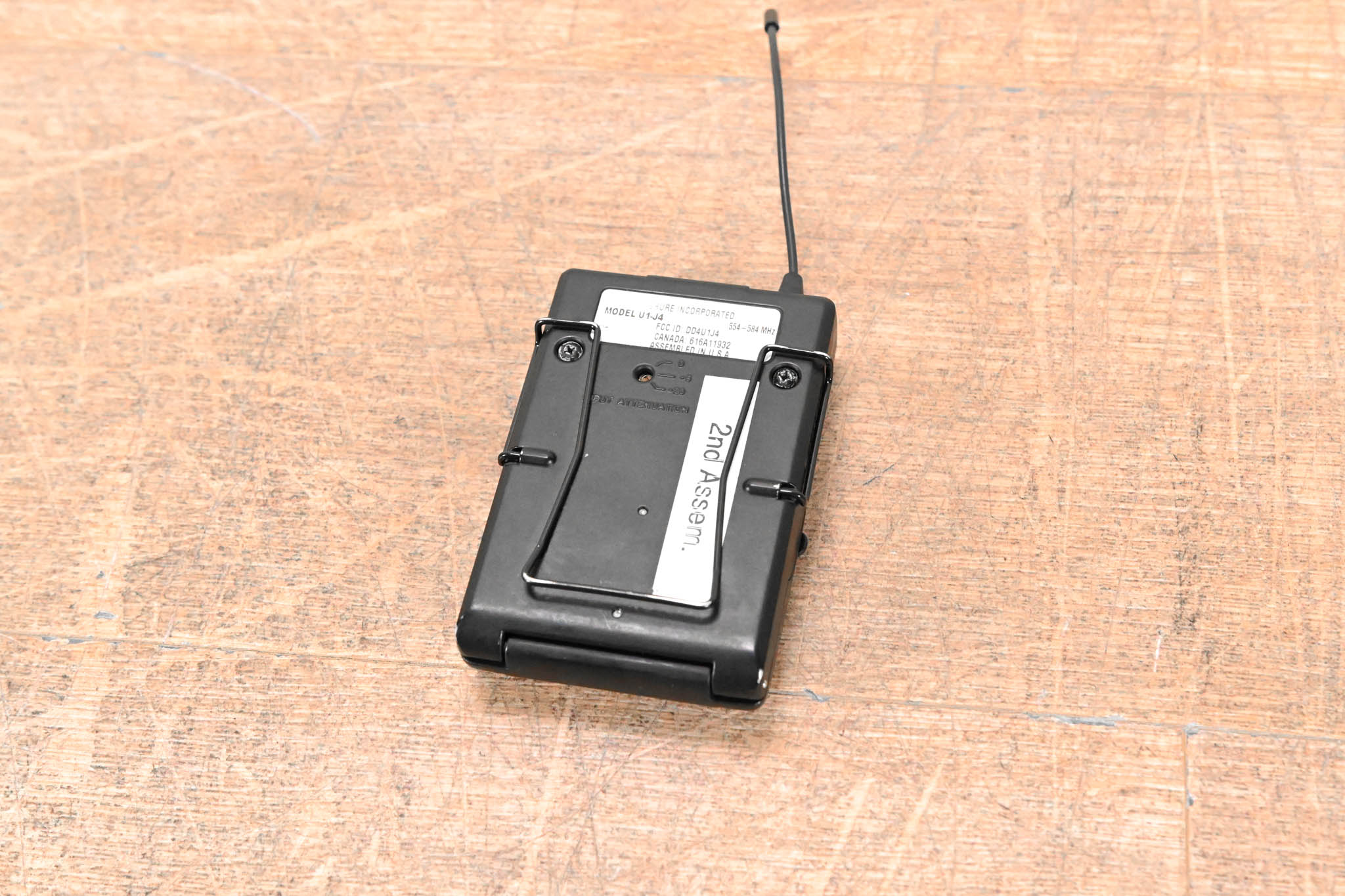 Shure U1-J4 Wireless Bodypack Transmitter - J4 Range: 554-584 MHz