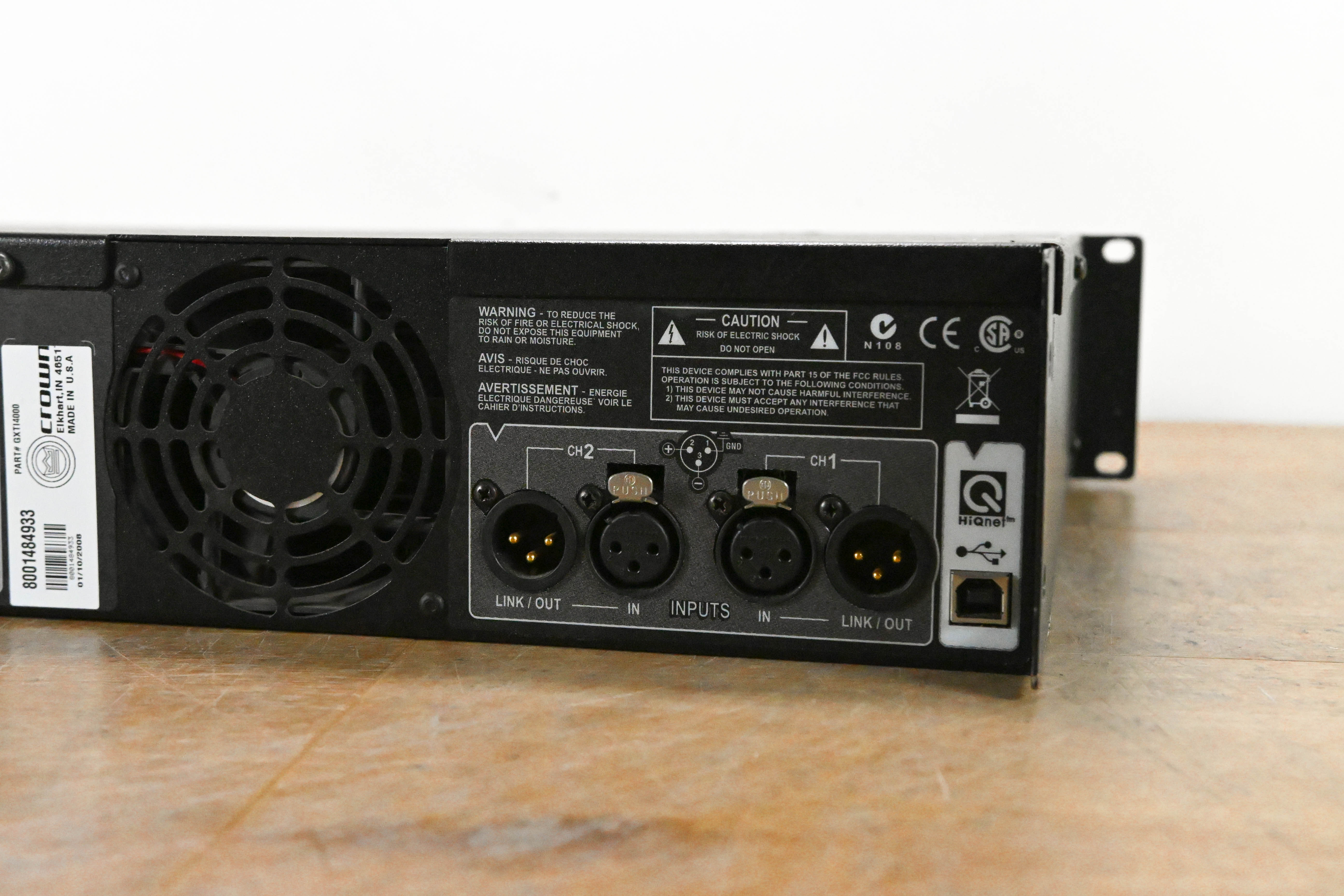 Crown XTi 4000 Stereo Power Amplifier with DSP