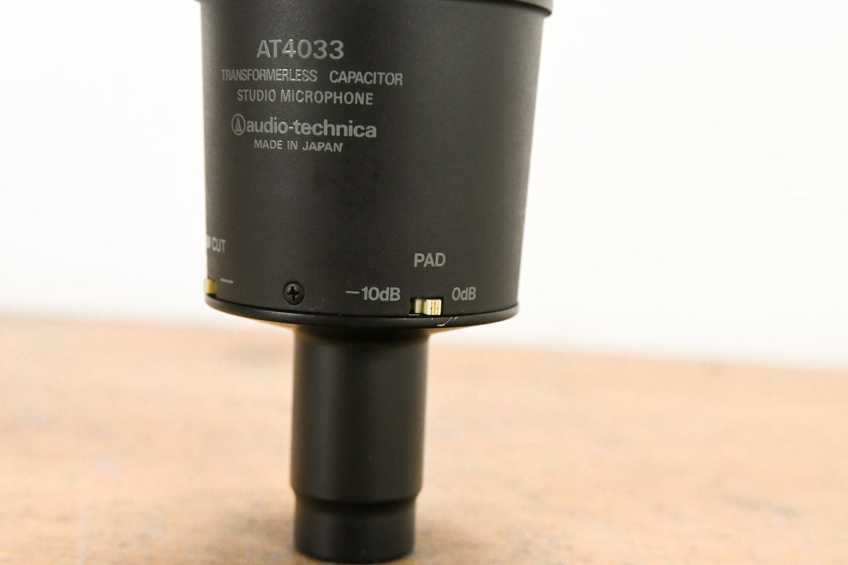 Audio-Technica AT4033 Cardioid Condenser Mic w/ AT8441 Shock Mount