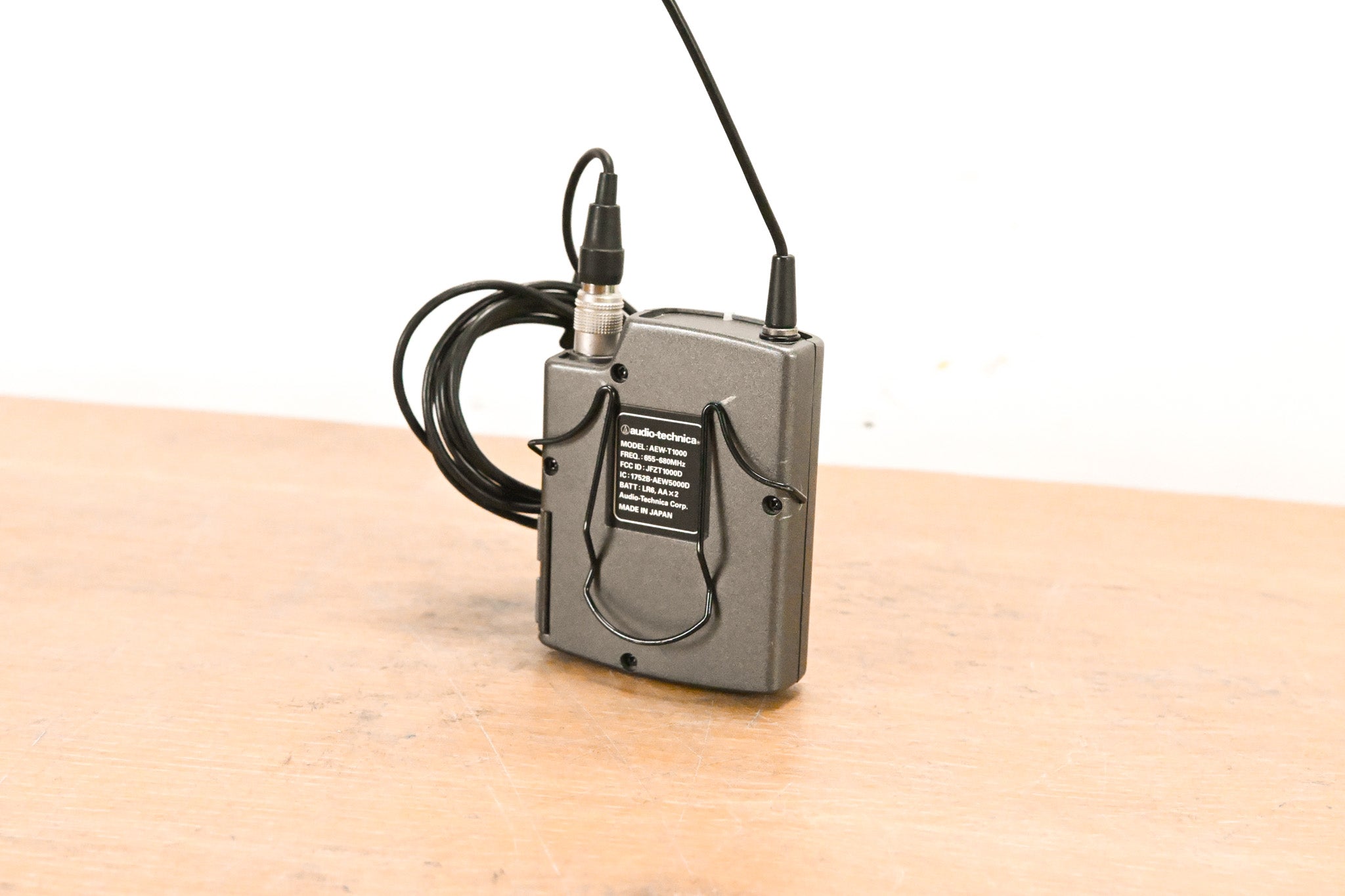 Audio-Technica AEW-T1000 Wireless Bodypack w/ Lavalier Mic - 655-680 MHz