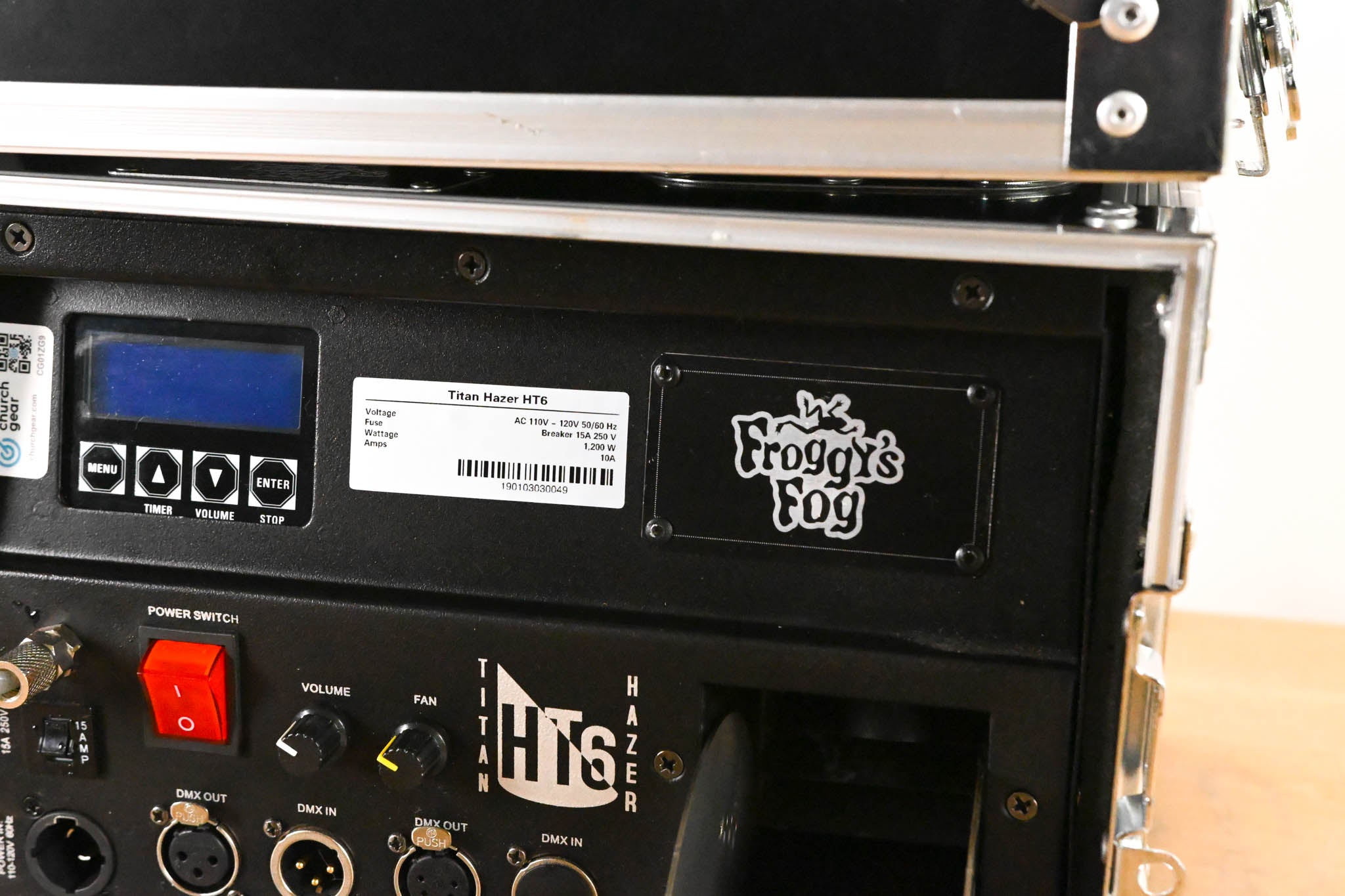 Froggy's Fog Titan HT6 1200W Water-Based Haze Machine (NO POWER SUPPLY)