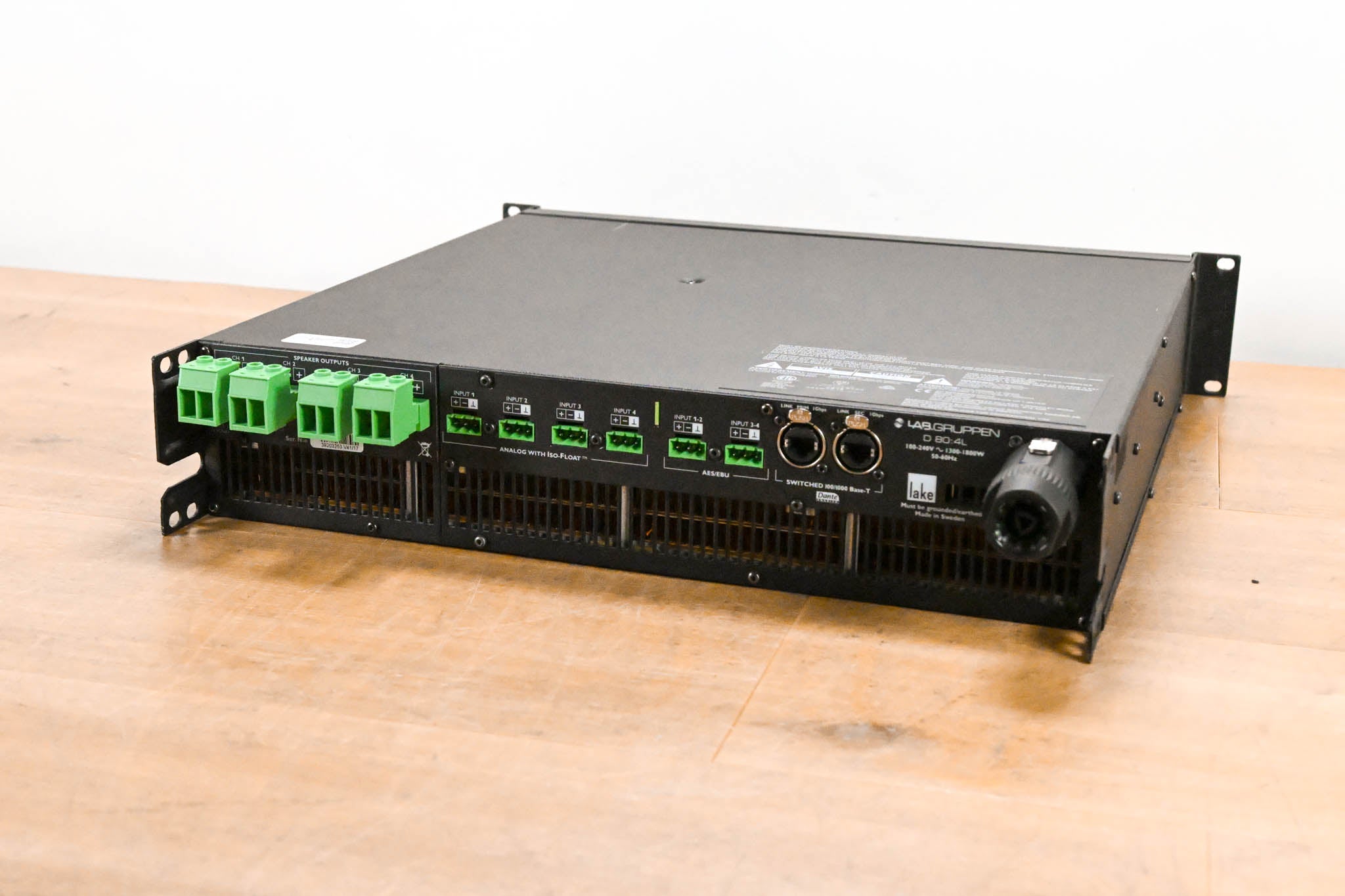 Lab Gruppen D 80:4L 8000W 4-Channel Power Amplifier w/ Lake DSP & Dante