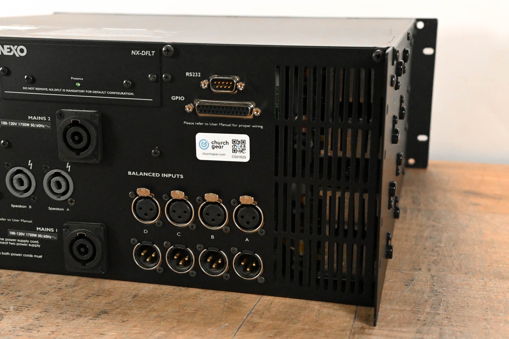 NEXO NXAMP4x4 4-CH Power Amp and Loudspeaker Controller (NO POWER CABLE)