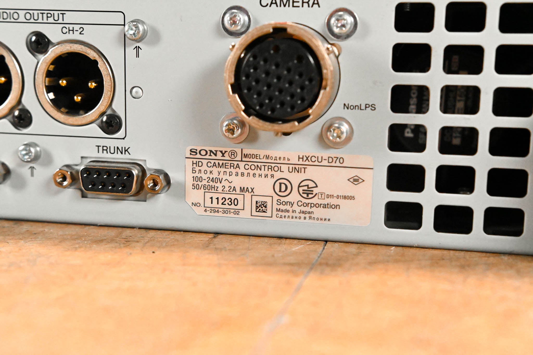 Sony HXCU-D70 Camera Control Unit for HXC-D70 HD/SD Camera
