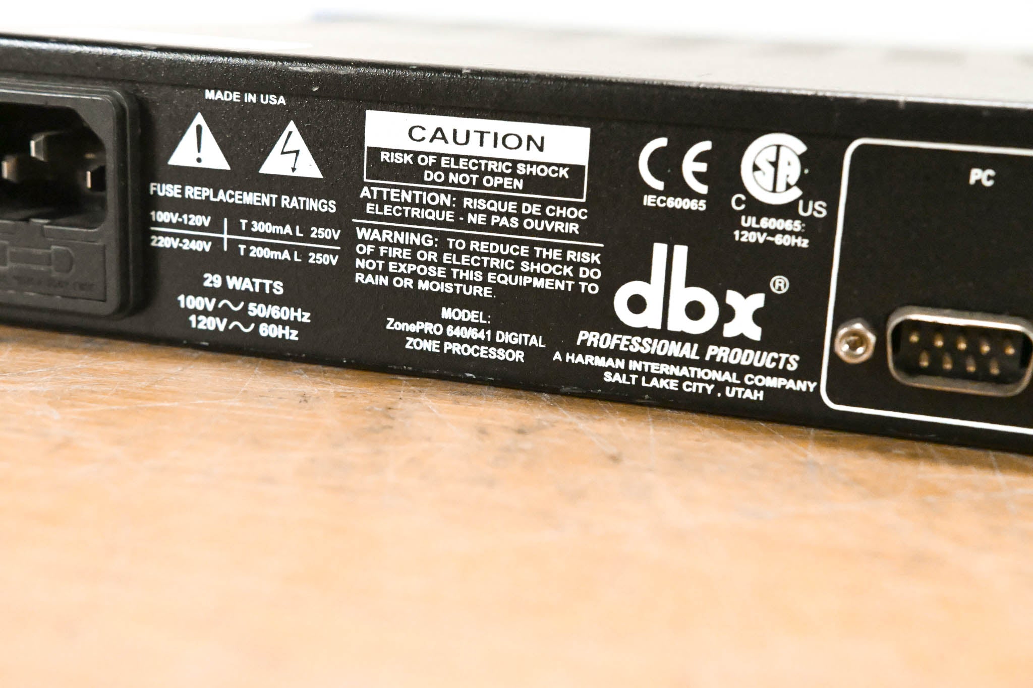 dbx ZonePRO 640 6x4 Digital Zone Processor