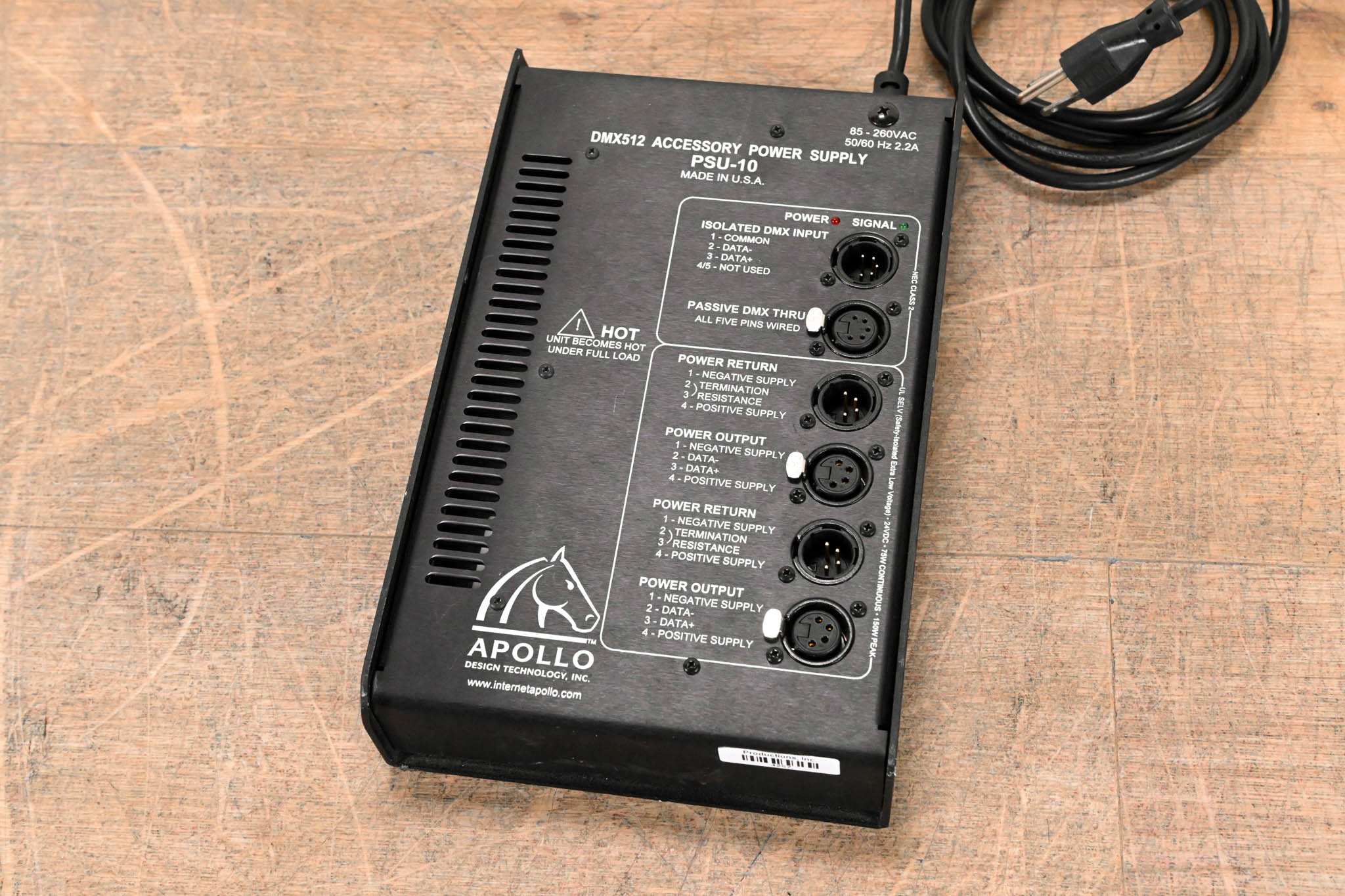 Apollo Design PSU-10 DMX512 Accessory Power Supply