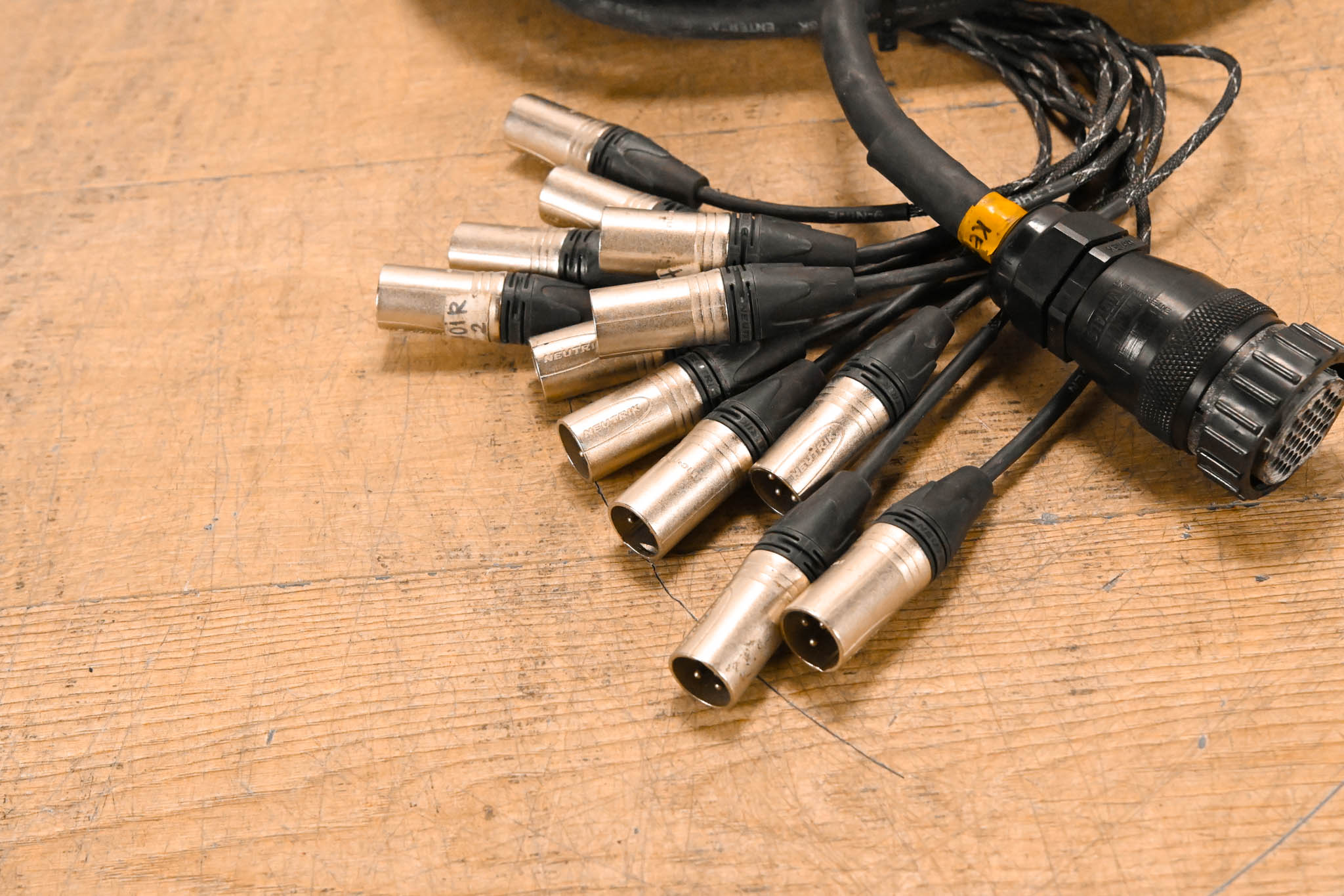 Unbranded DT-12 Female 37-Pin Connector to (12x)XLRM Cable - 50ft