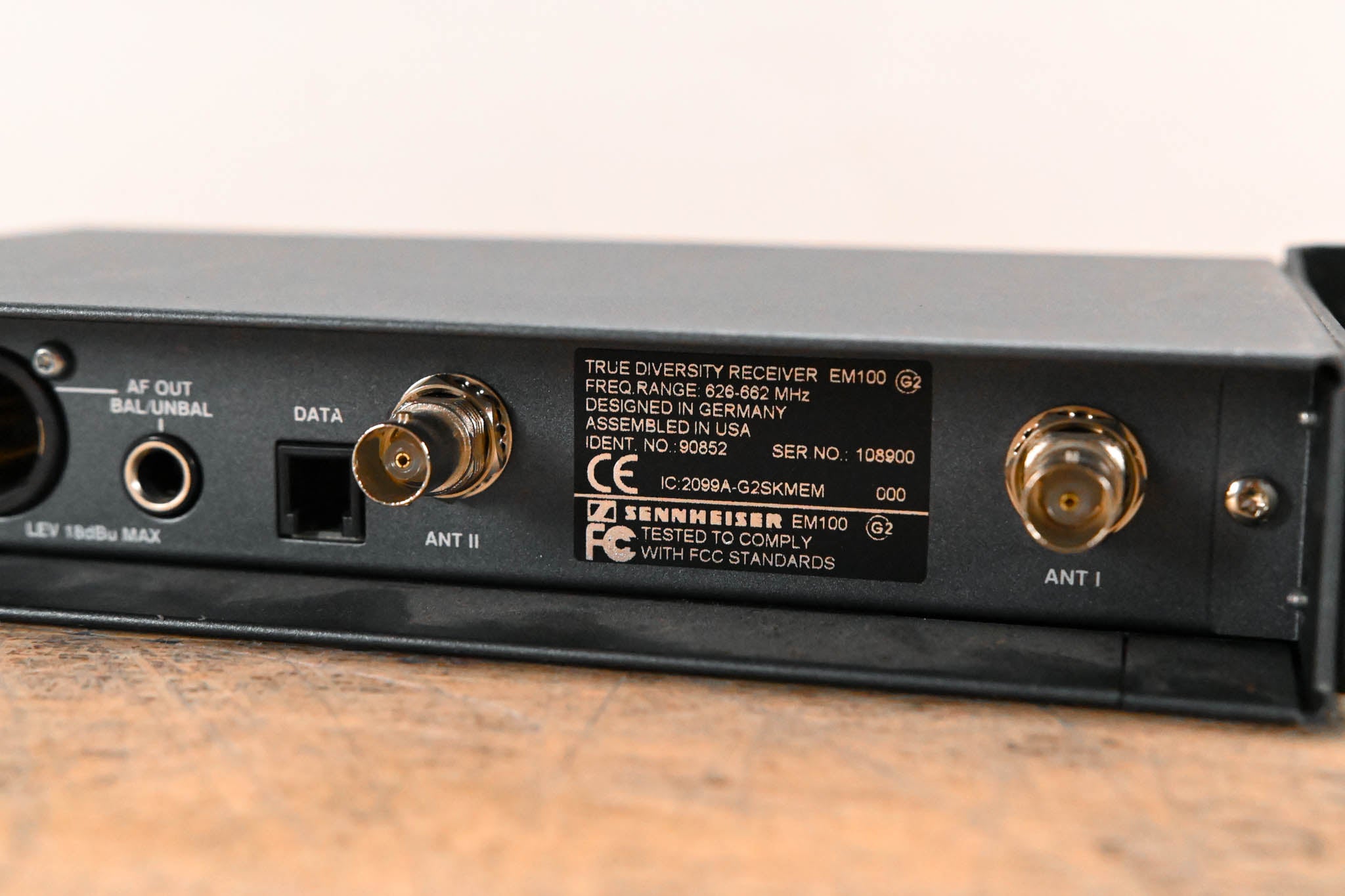 Sennheiser EM 100 G2 Wireless Receiver - 626-662 MHz (NO POWER SUPPLY)
