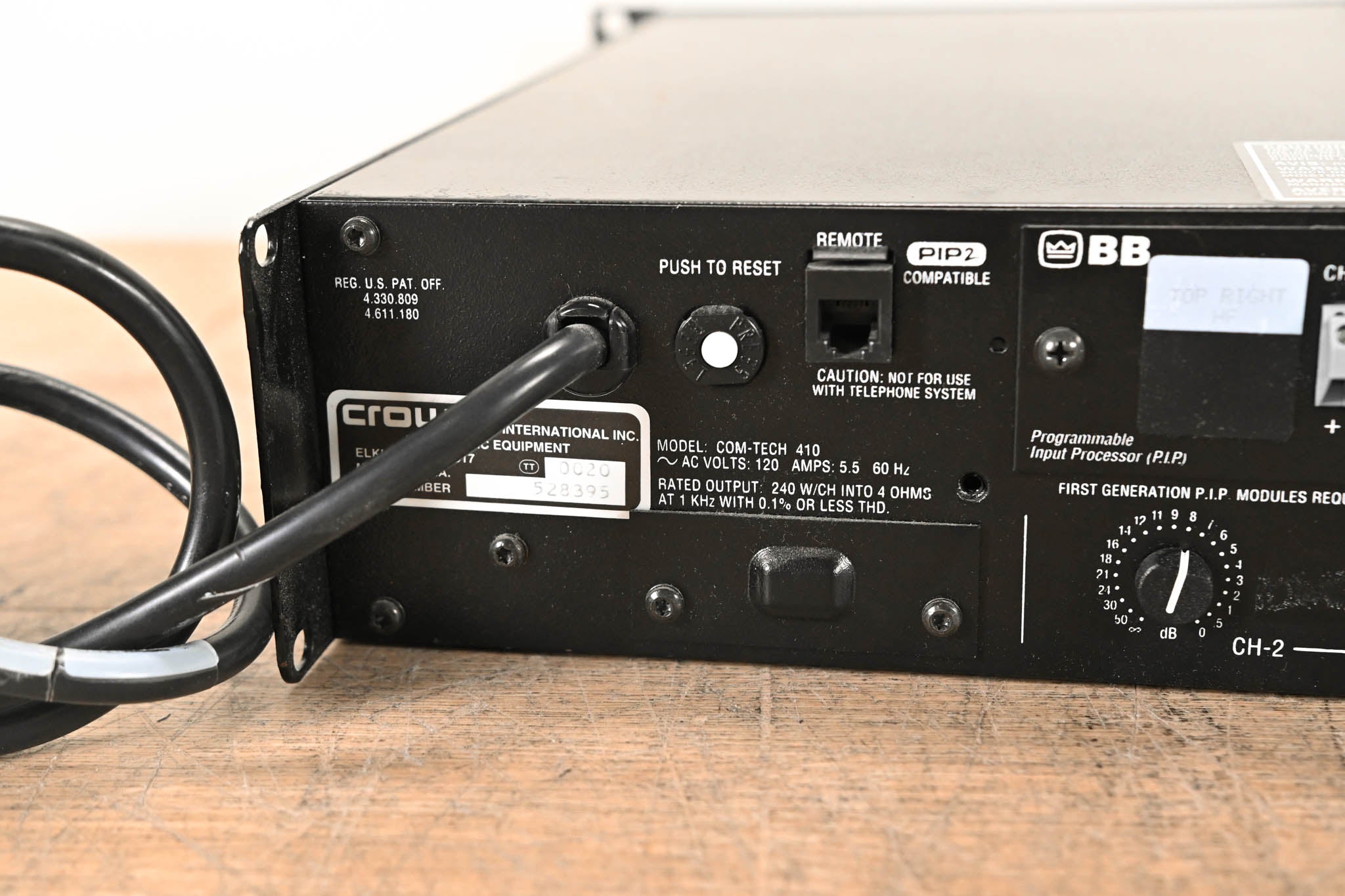 Crown Com-Tech 410 2-Channel Power Amplifier