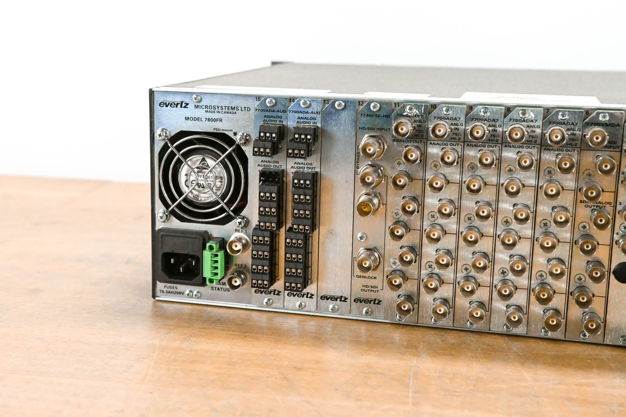 Evertz 7800FR 3RU Rackmount MultiFrame with Cards