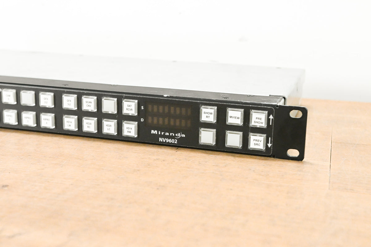 Miranda NV9602 Multi-Mode Control Panel for NV9000