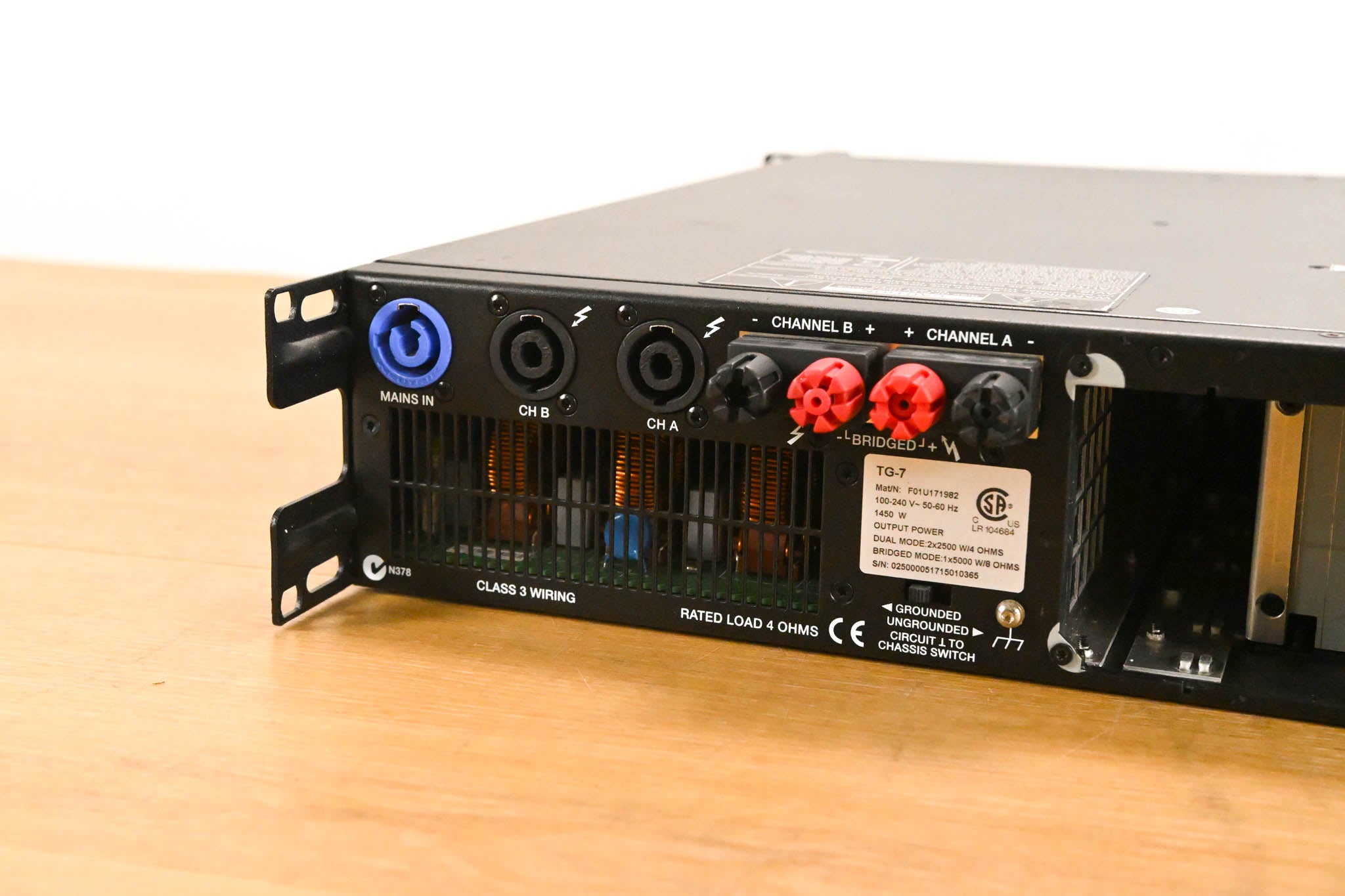 Electro-Voice (EV) TG-7 Tour-Grade Stereo Power Amplifier