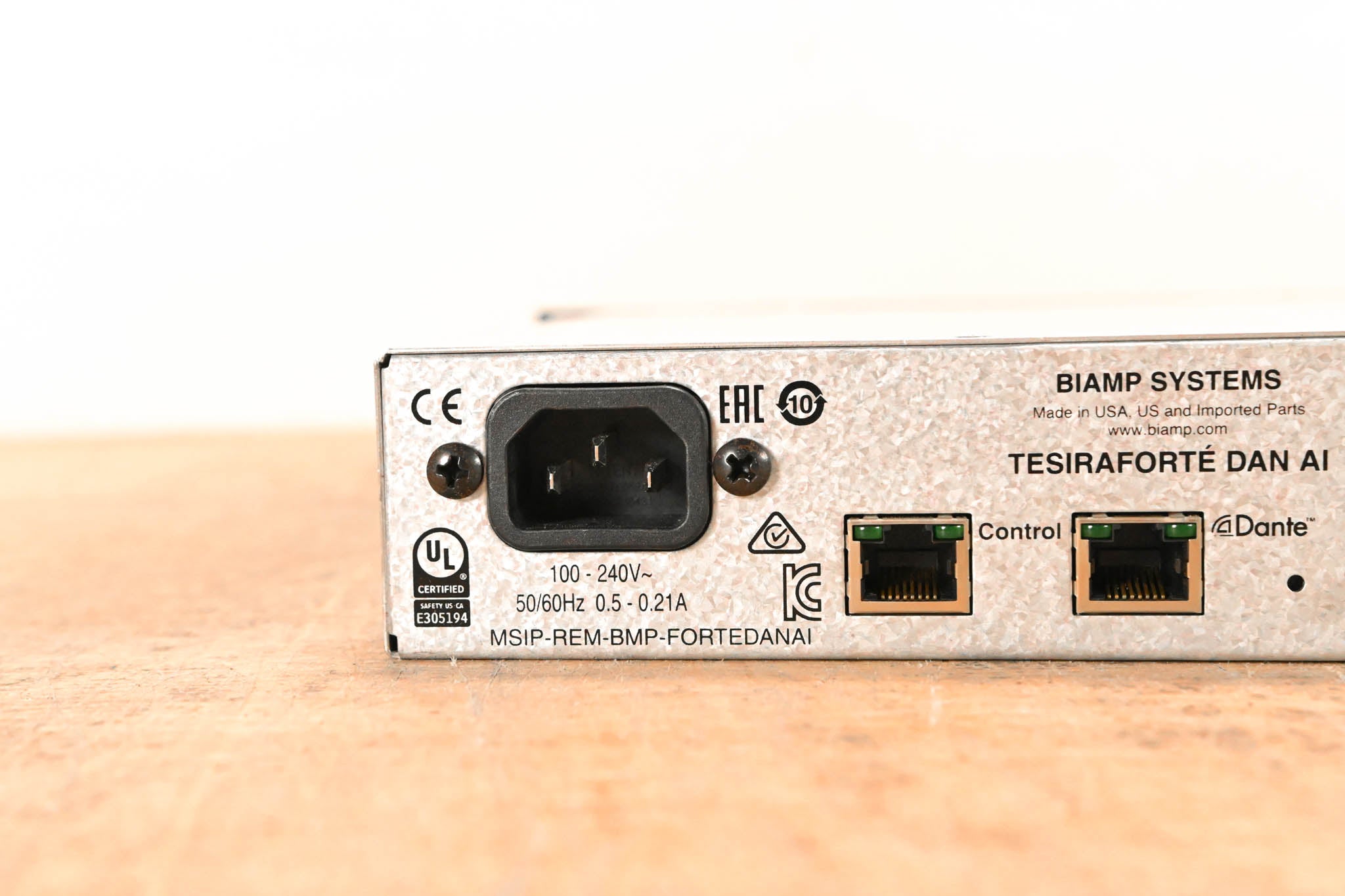 Biamp TesiraFORTÉ DAN AI Fixed I/O DSP