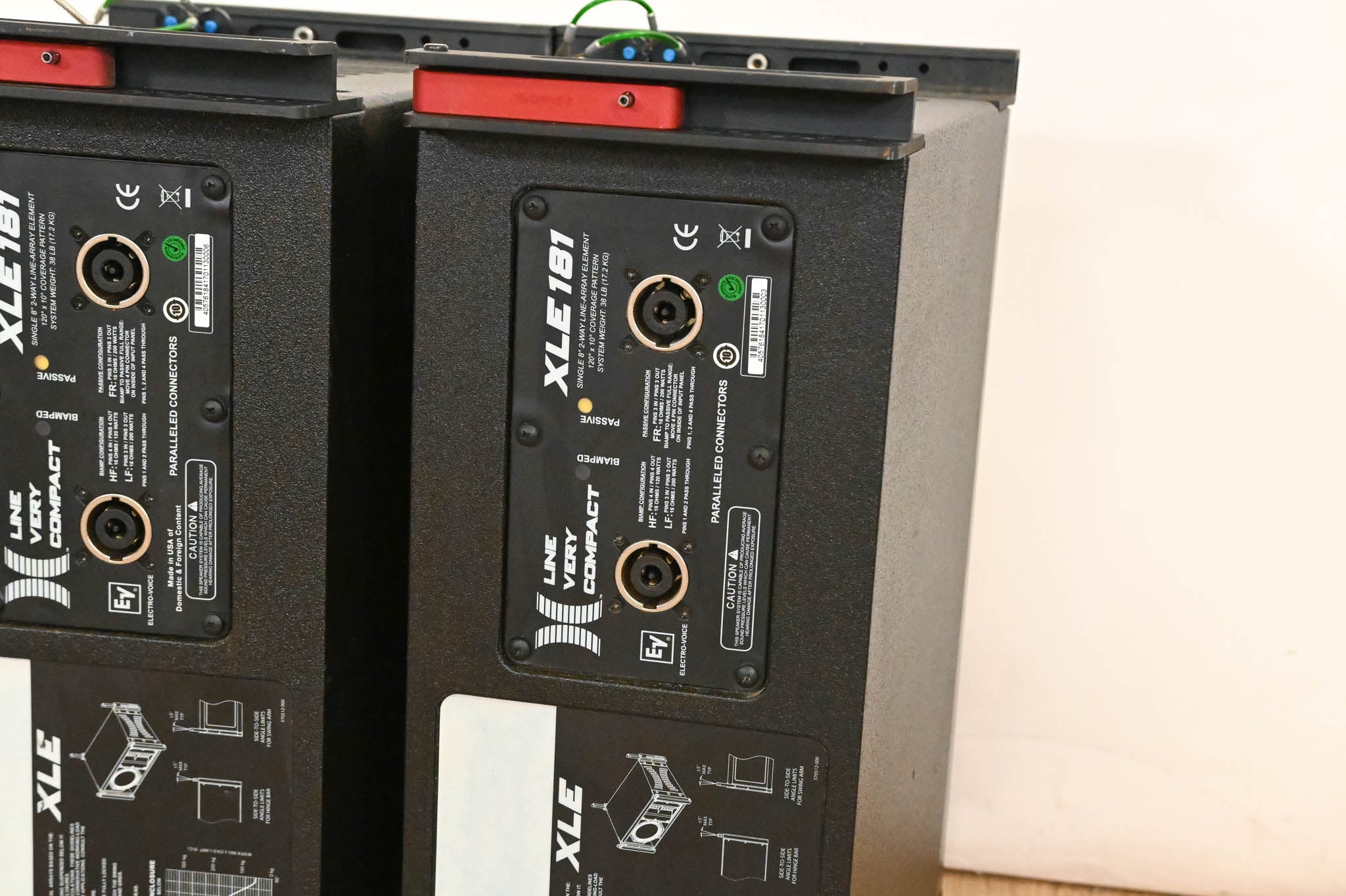 Electro-Voice (EV) XLE181 8" 2-Way Passive Line Array Speaker (PAIR)