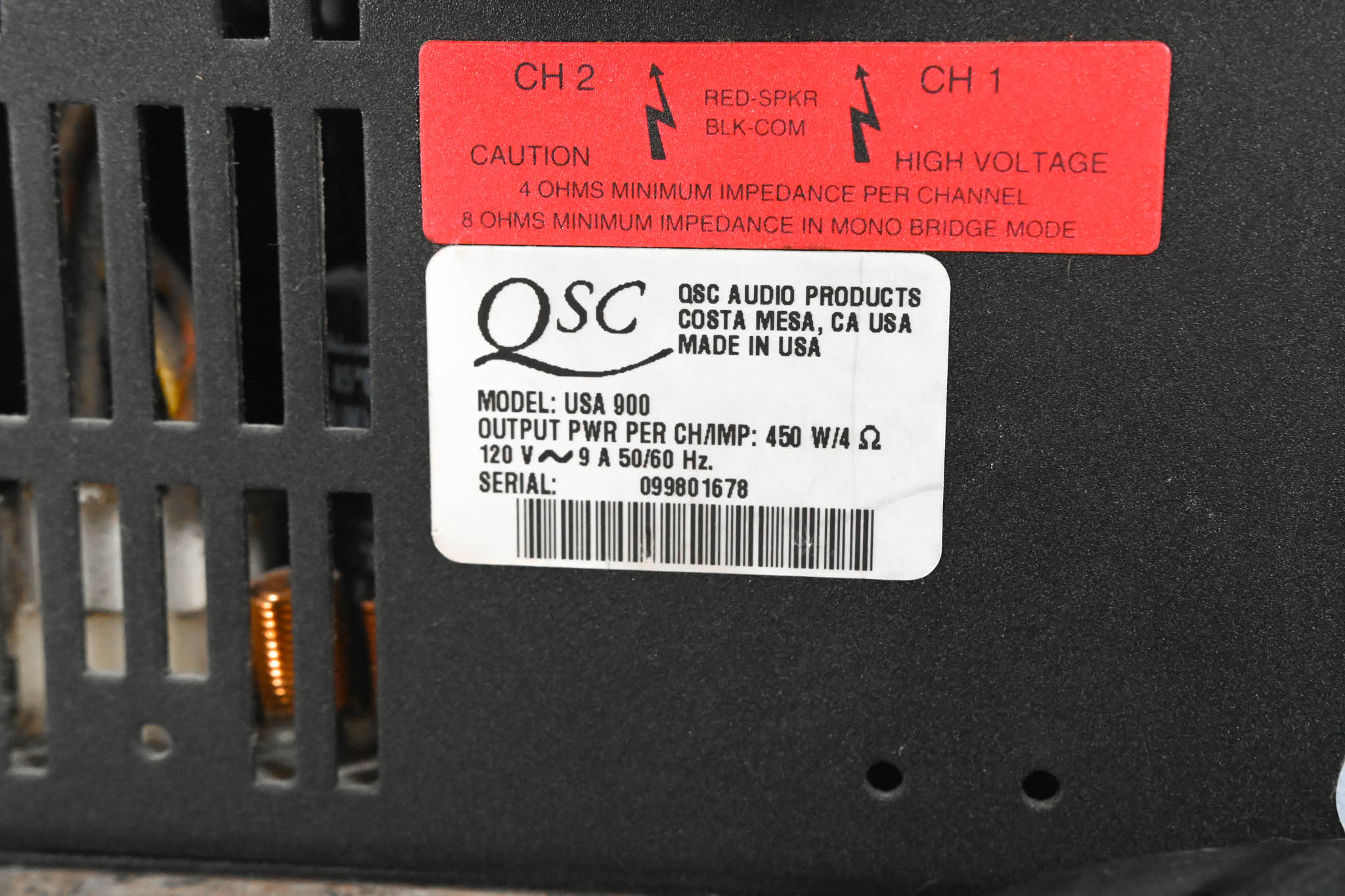 QSC USA 900 2-Channel Power Amplifier