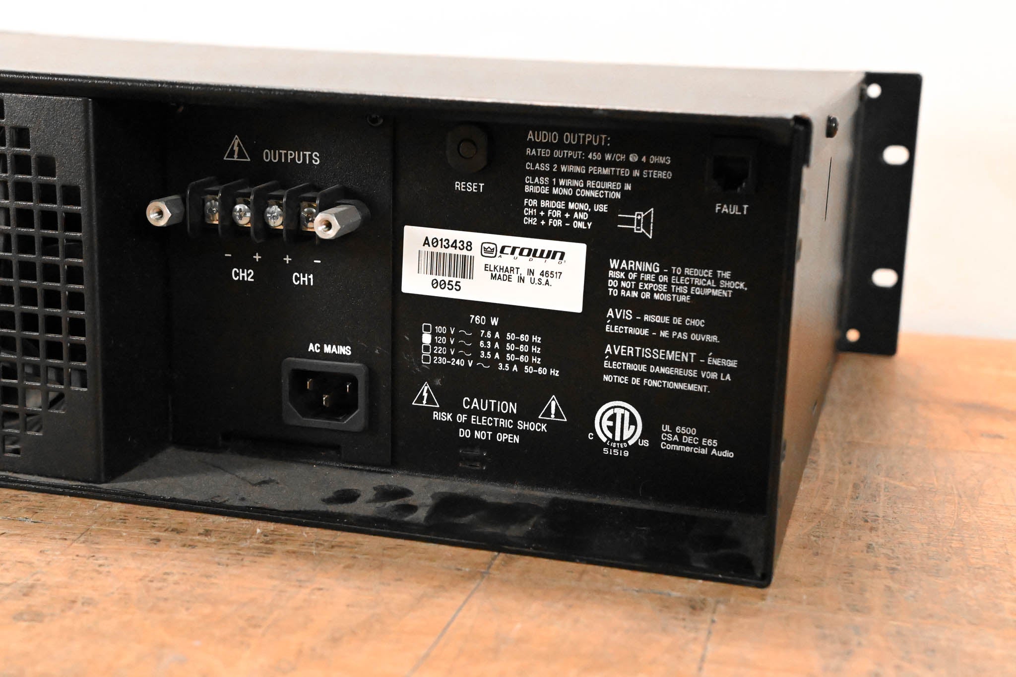 Crown CL1 2-Channel Power Amplifier
