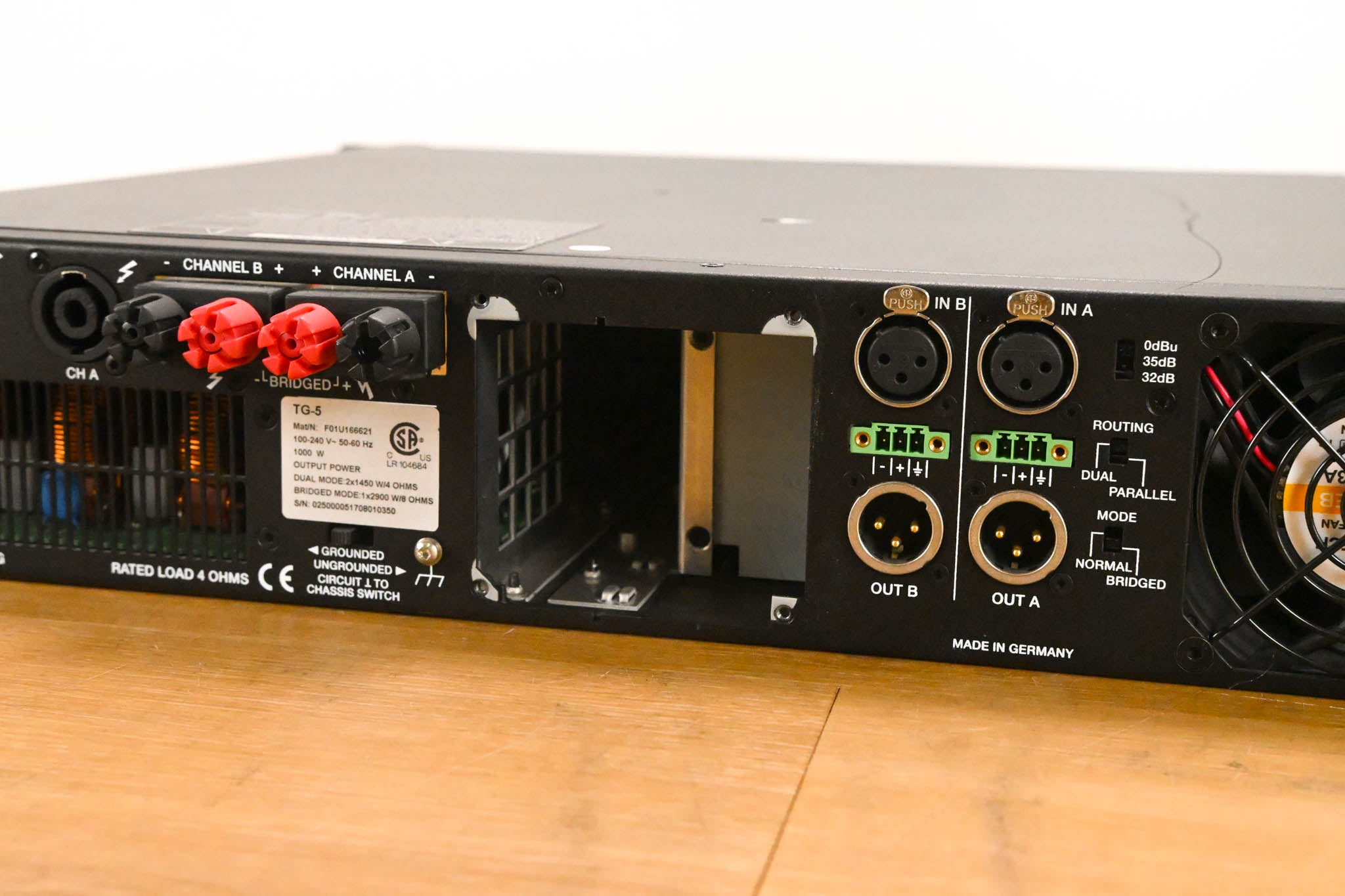 Electro-Voice (EV) TG-5 120V 2-Channel Tour Grade Power Amplifier