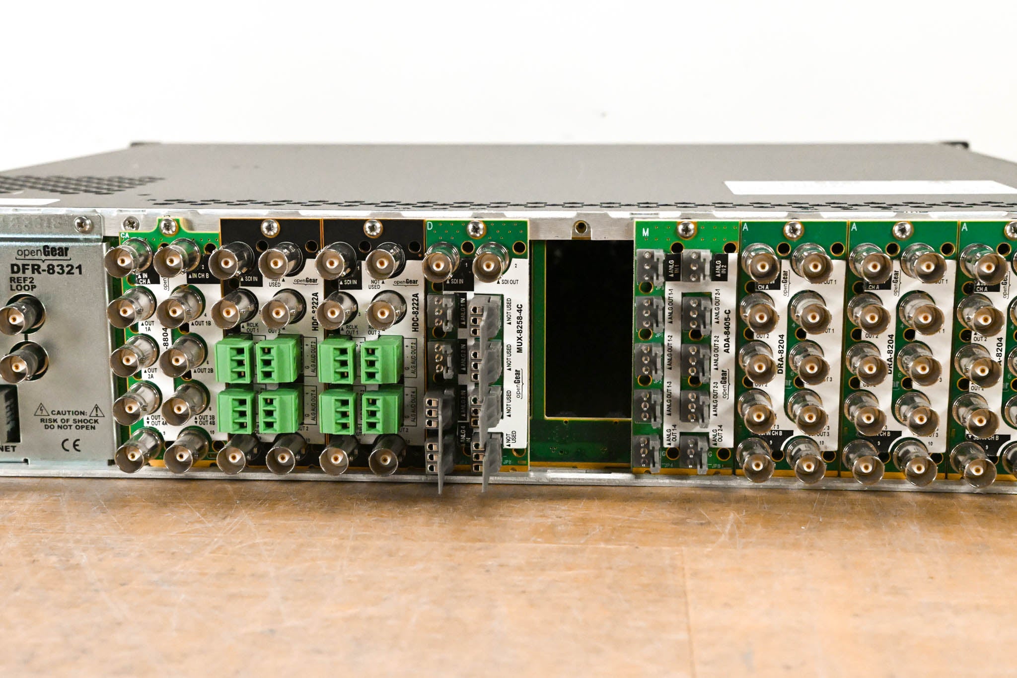 Ross DFR-8321 OpenGear 2RU Module Frame with Cards