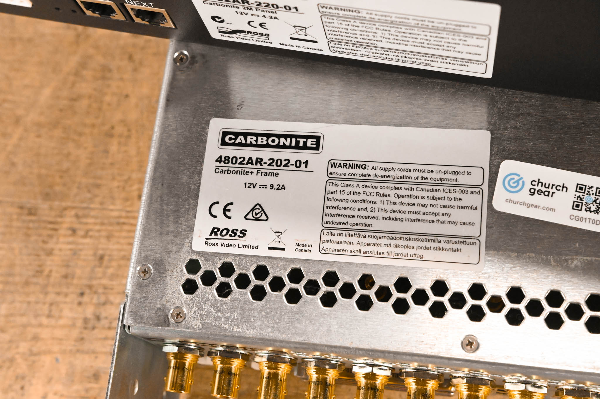 Ross Carbonite+ Frame 1 M/E Video Switcher with Carbonite 2M Panel