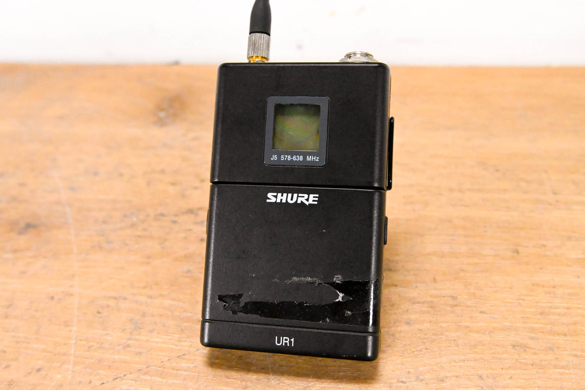 Shure UR1 Wireless Bodypack Transmitter - J5 Band: 578-638 MHz