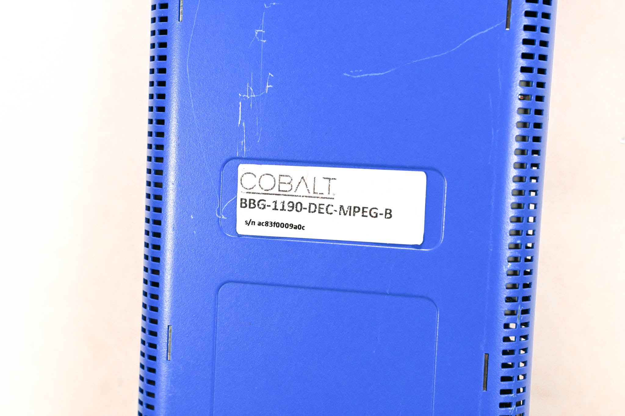Cobalt BBG-1190-DEC-MPEG-B Broadcast Video Decoder