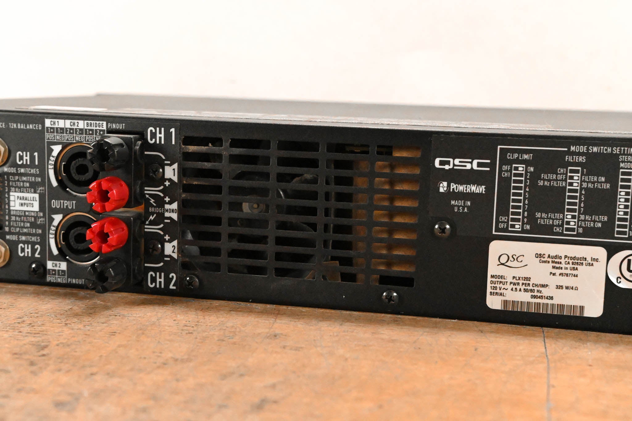 QSC PLX1202 2-Channel Power Amplifier