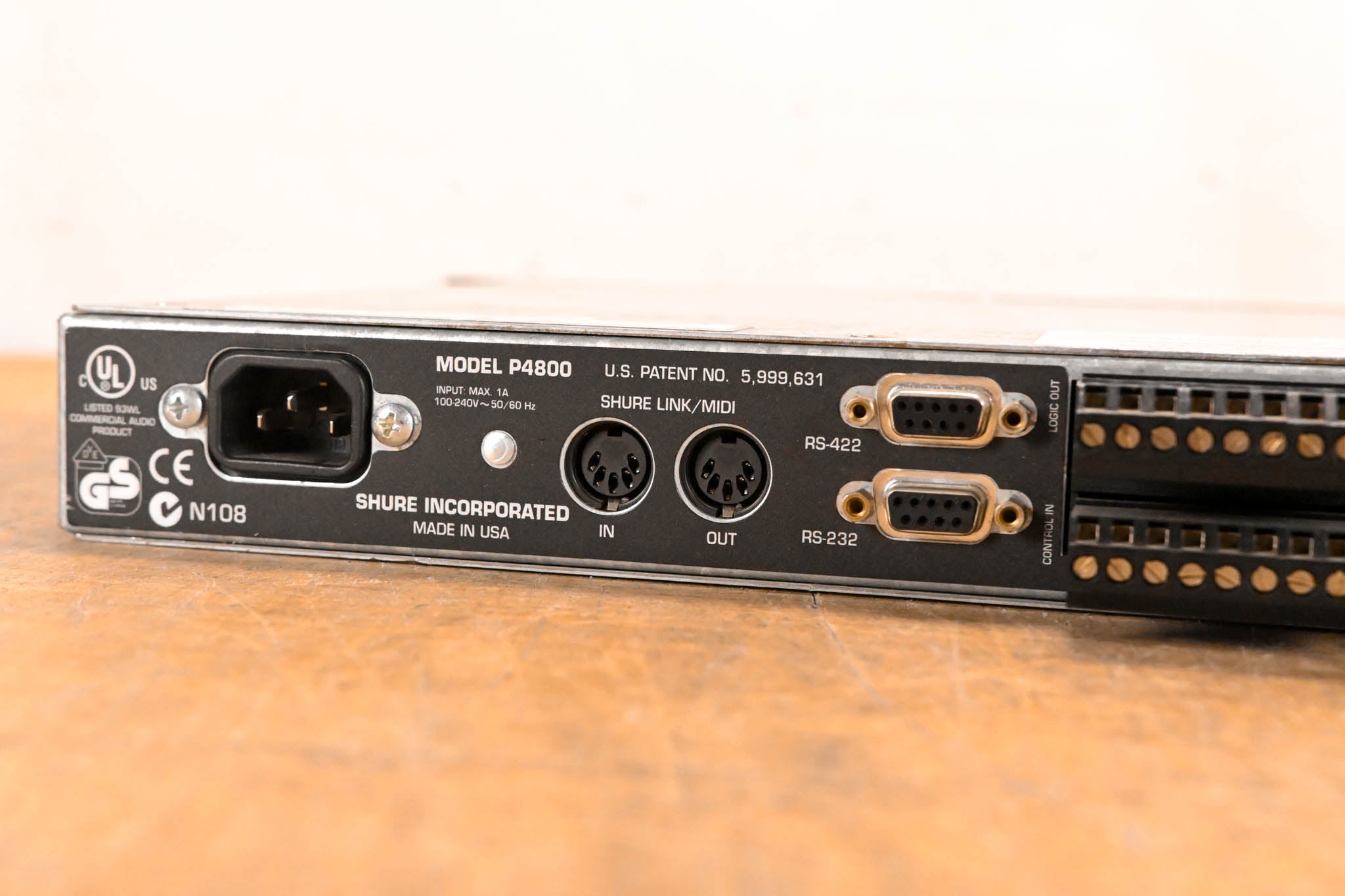Shure P4800 4x8 Digital Signal Processor