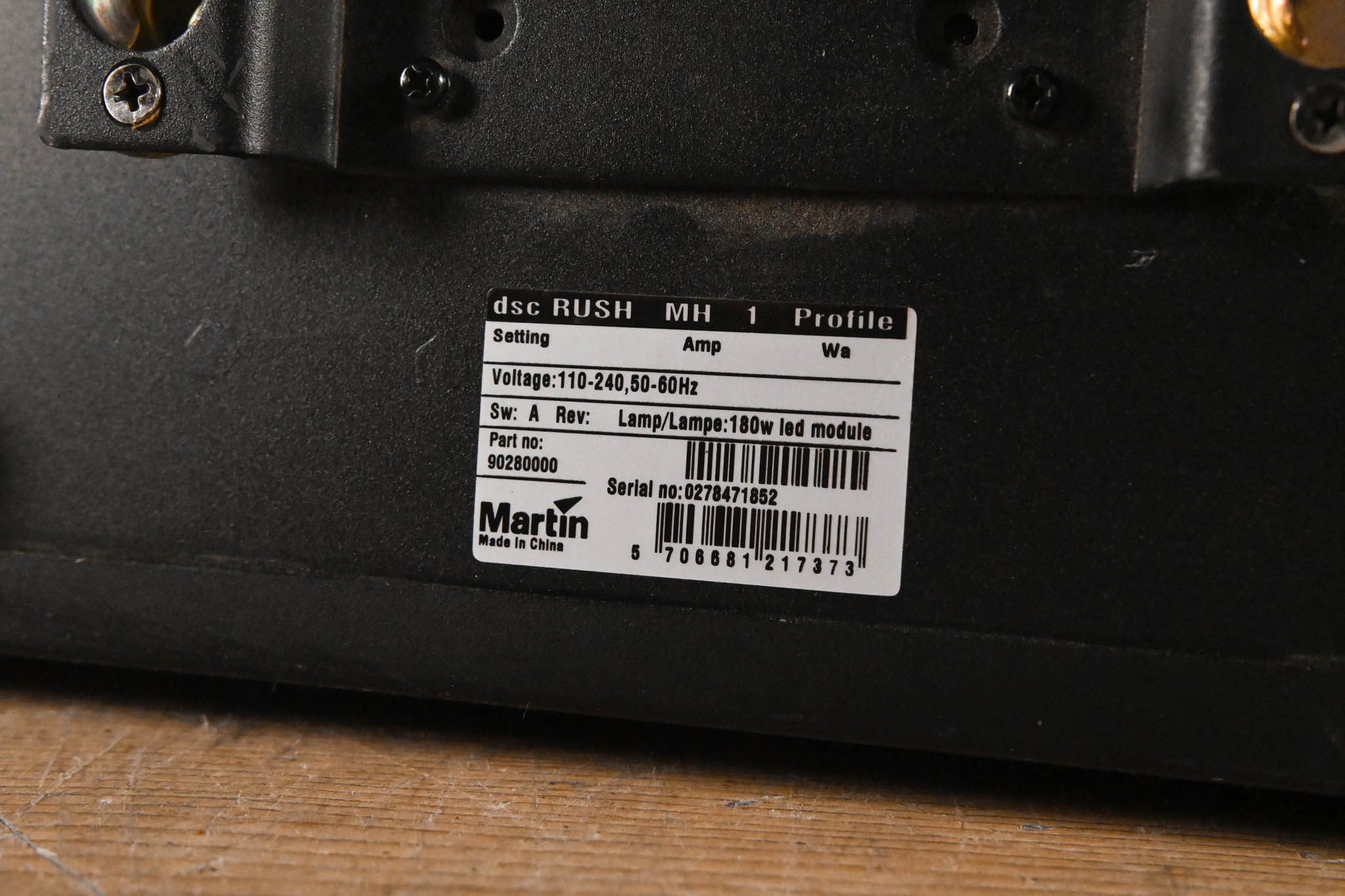 Martin Lighting RUSH MH 1 Profile Professional LED Moving Light