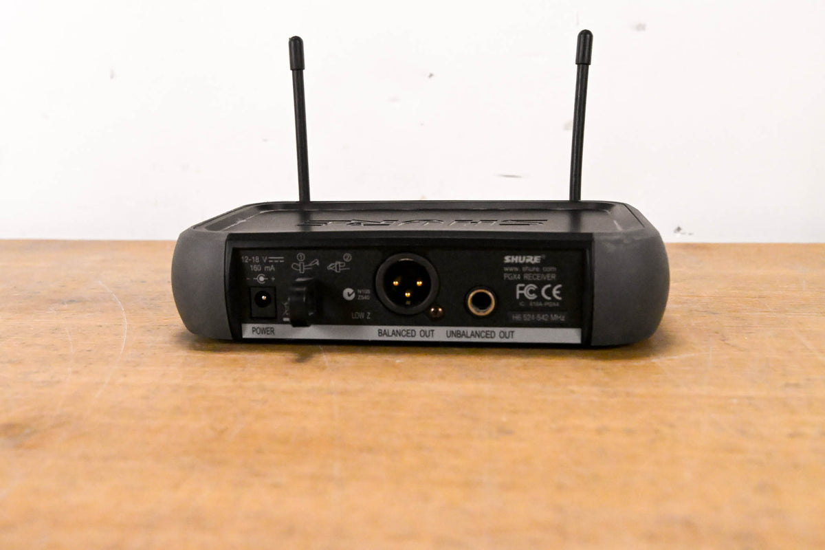 Shure PGX4 Wireless Diversity Receiver - H6 Band: 524-542 MHz (NO PSU)