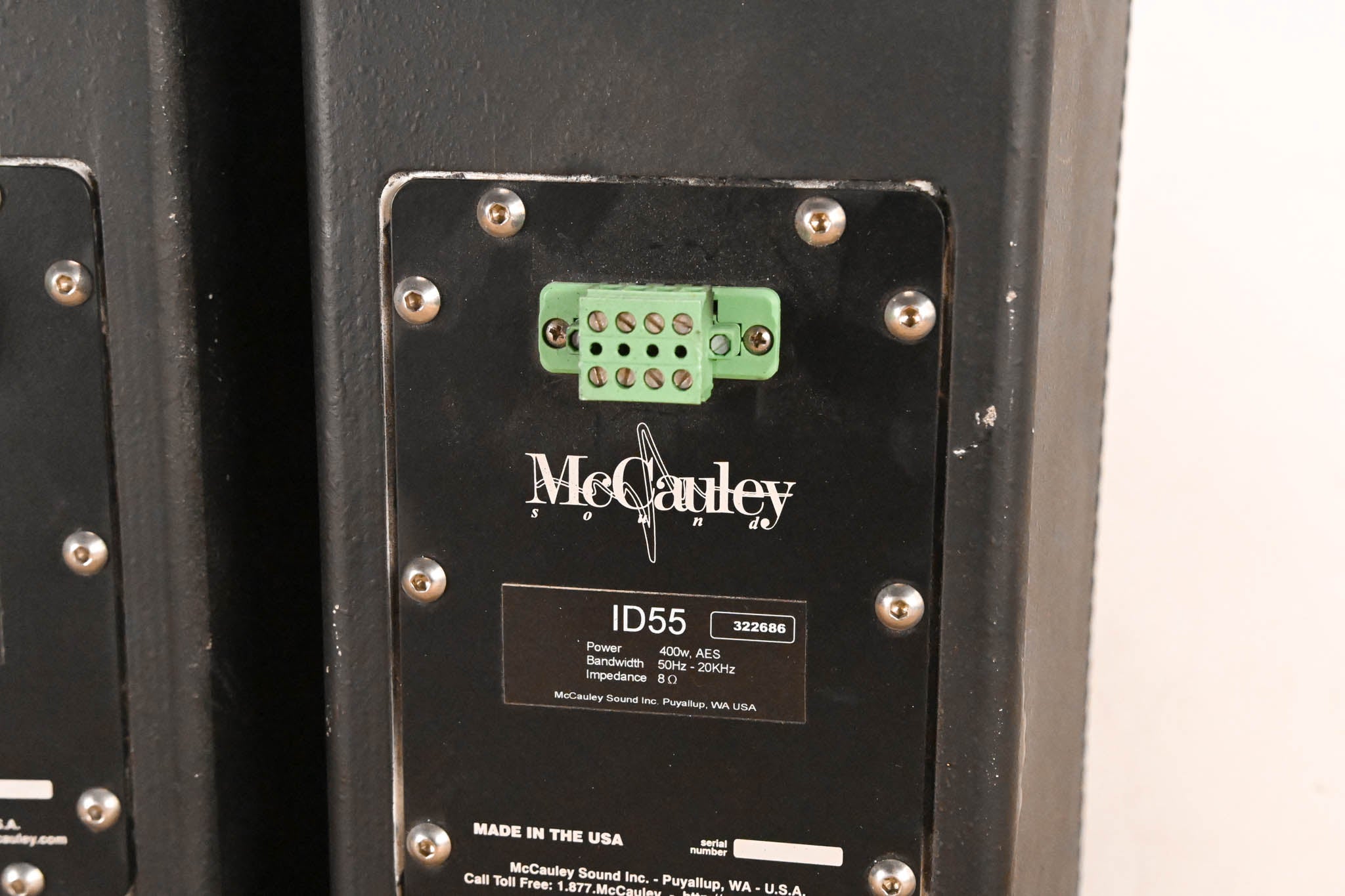 McCauley ID55 2-Way Passive Install Speakers 400W 8Ω (PAIR)