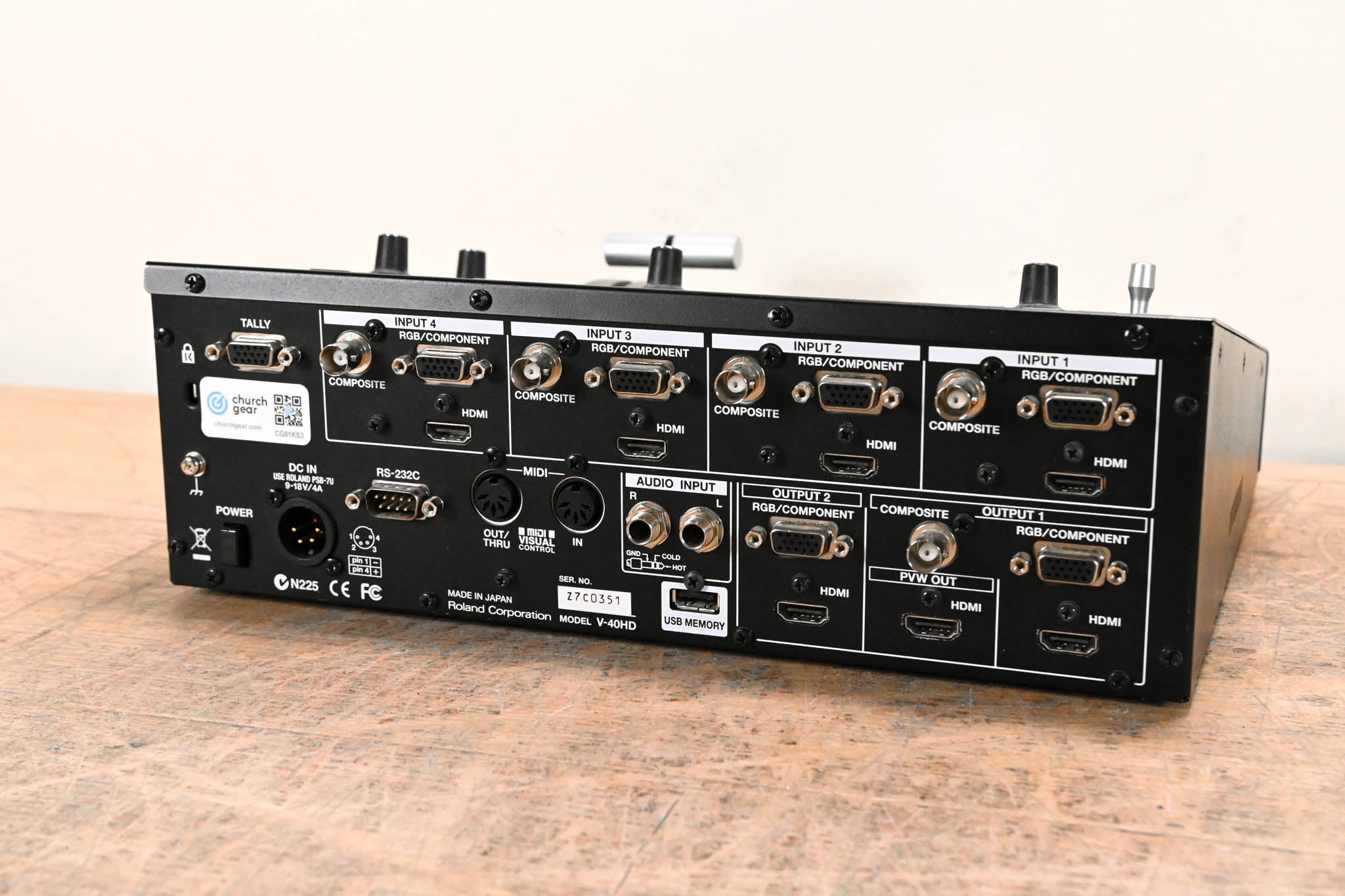 Roland V-40HD Multi-Format Video Switcher (NO POWER SUPPLY) CG01KS3