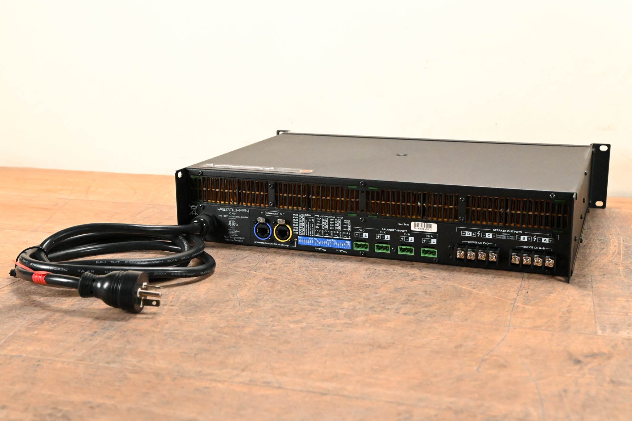 Lab Gruppen C 48:4 4800W 4-Channel Power Amplifier