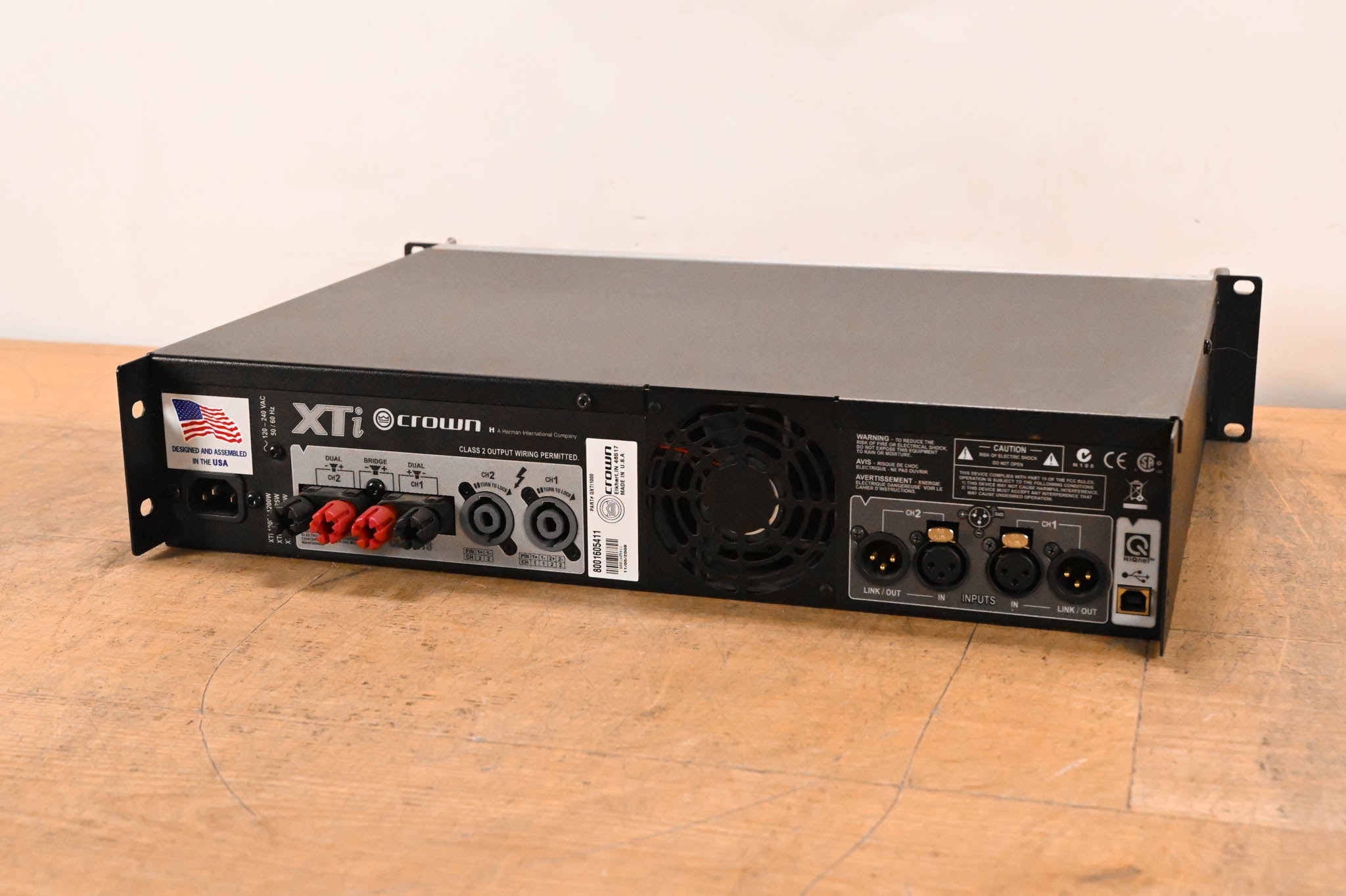 Crown XTi 1000 Stereo Power Amplifier with DSP