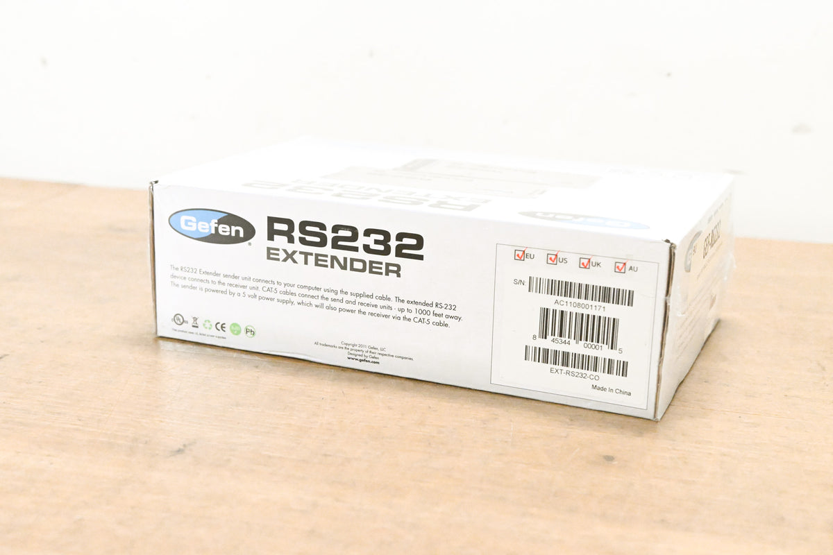 Gefen EXT-RS232 RS232 Serial Extender Sender with Receiver