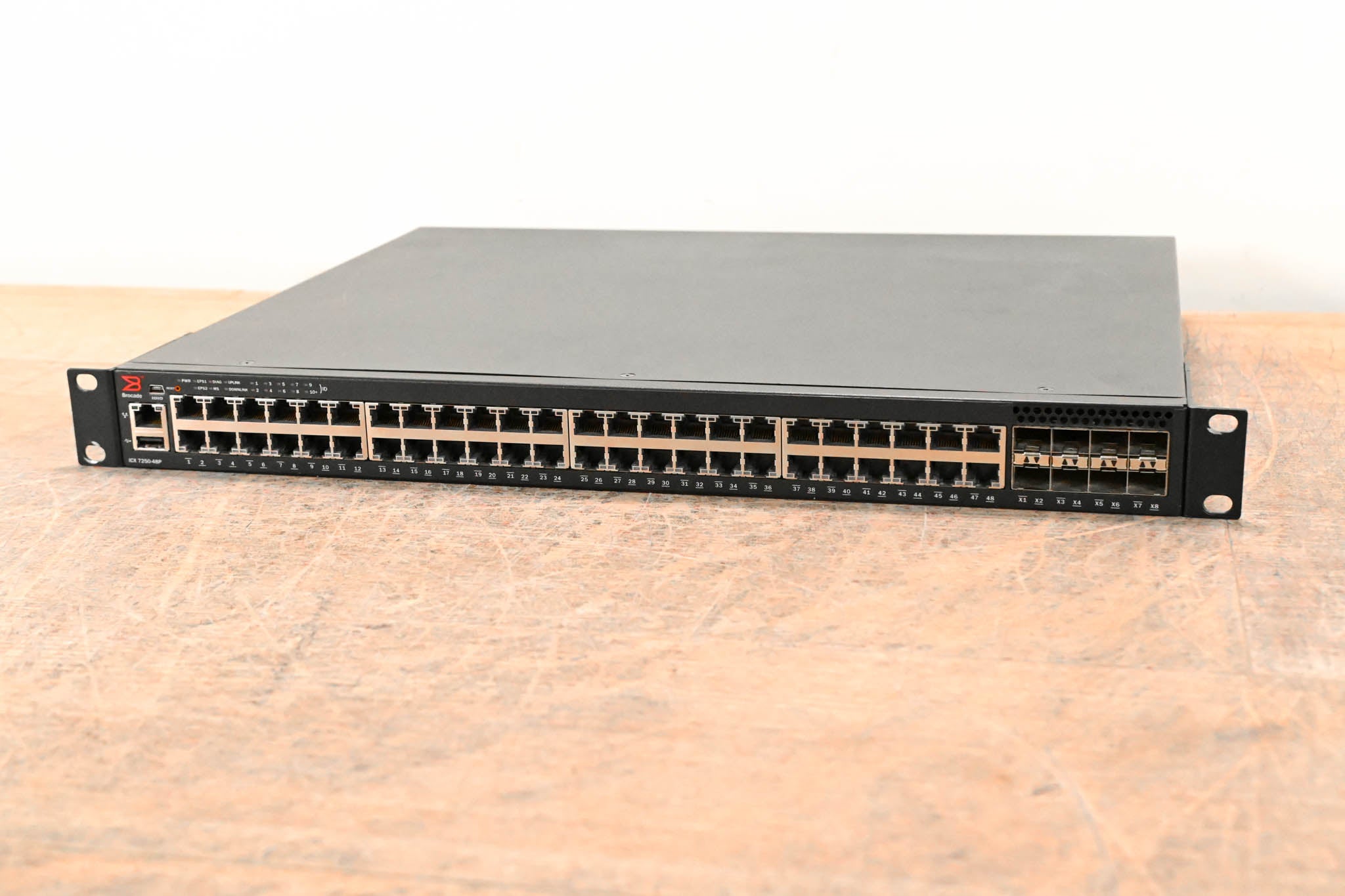 Brocade ICX 7250-48P-2X10G 10/100/1000 48-Port PoE+ Switch